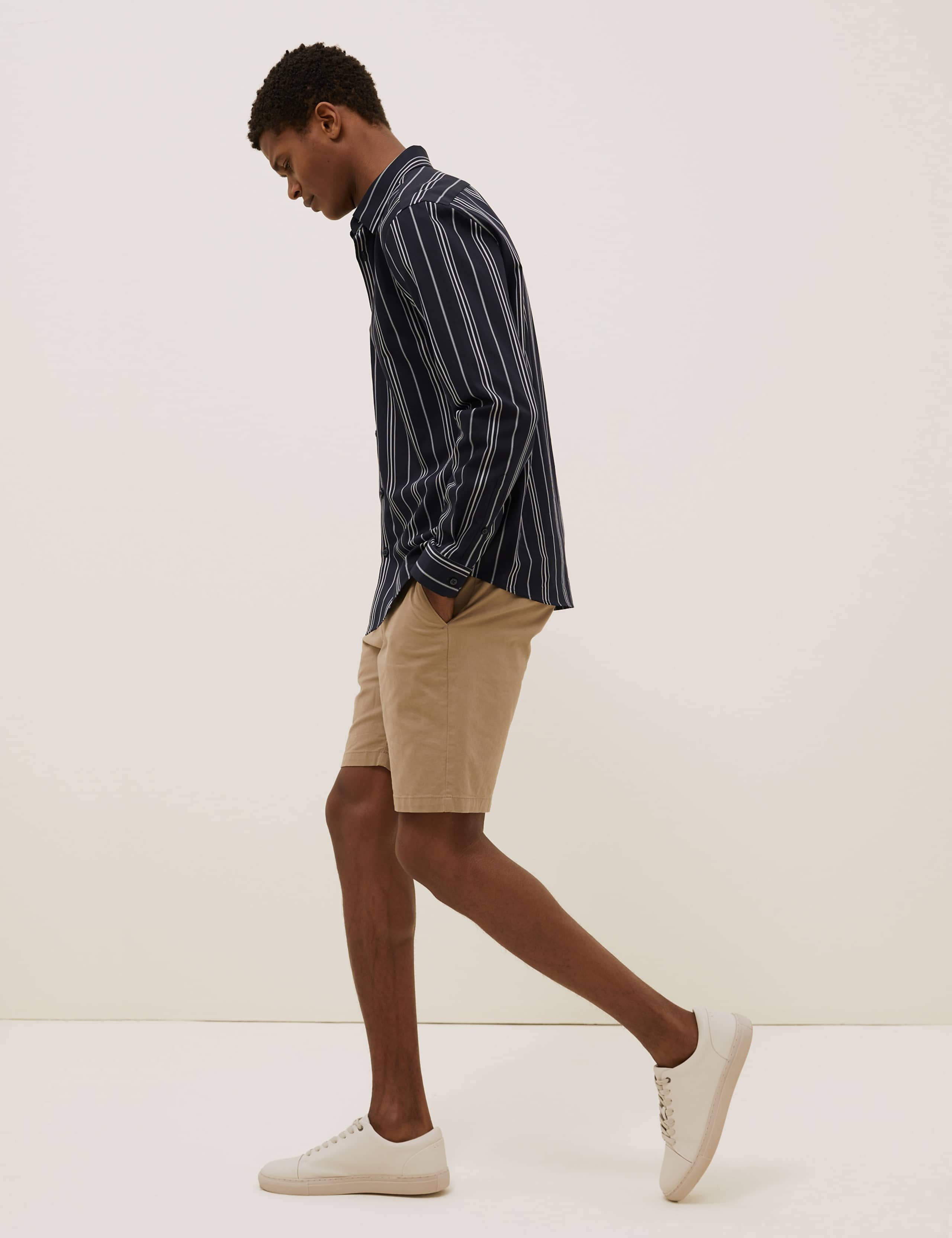 Pure Cotton Twill Striped Shirt 1 of 7