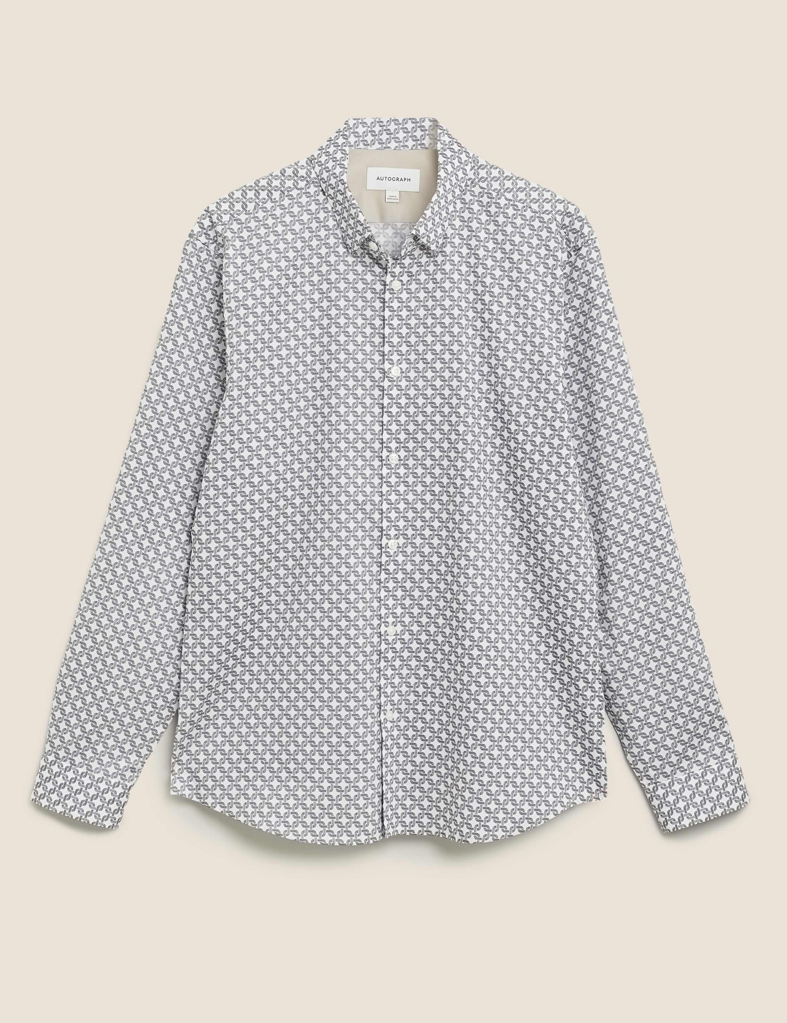 Cotton Rich Print Shirt 1 of 2