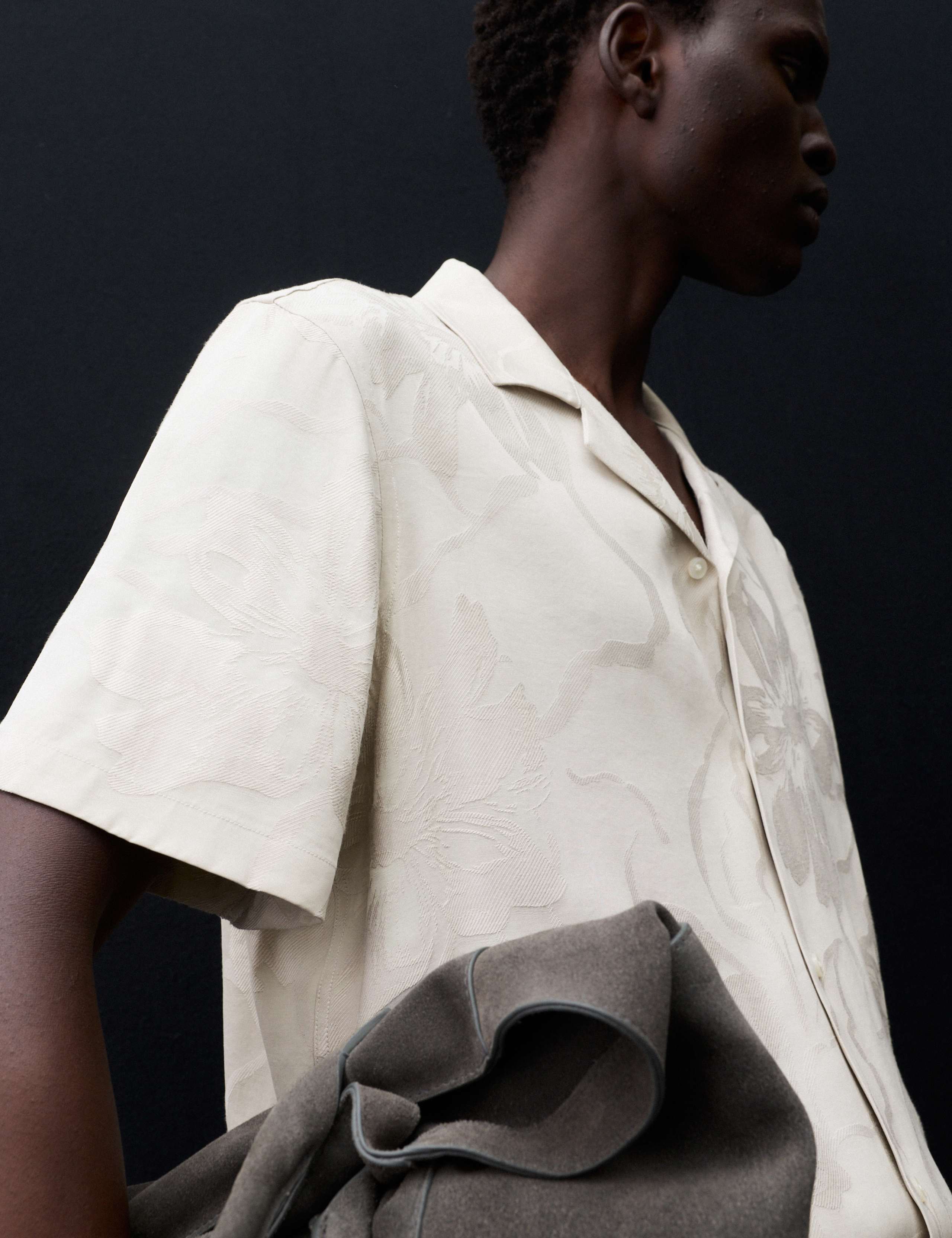 Regular Fit Jacquard Short Sleeve Shirt 7 of 7