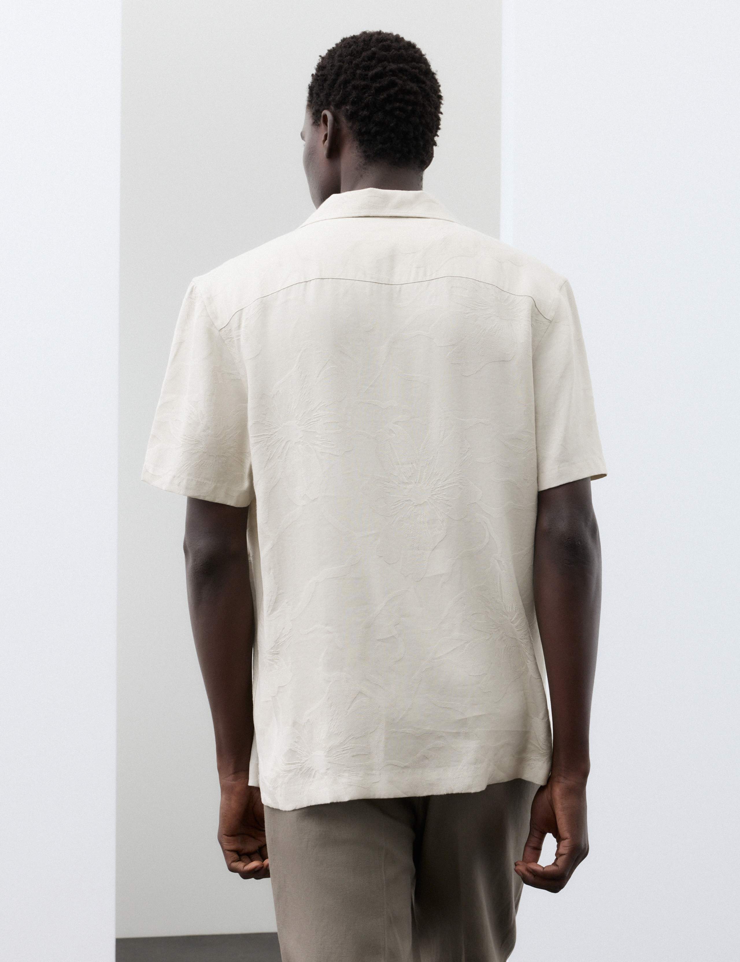Regular Fit Jacquard Short Sleeve Shirt 3 of 7