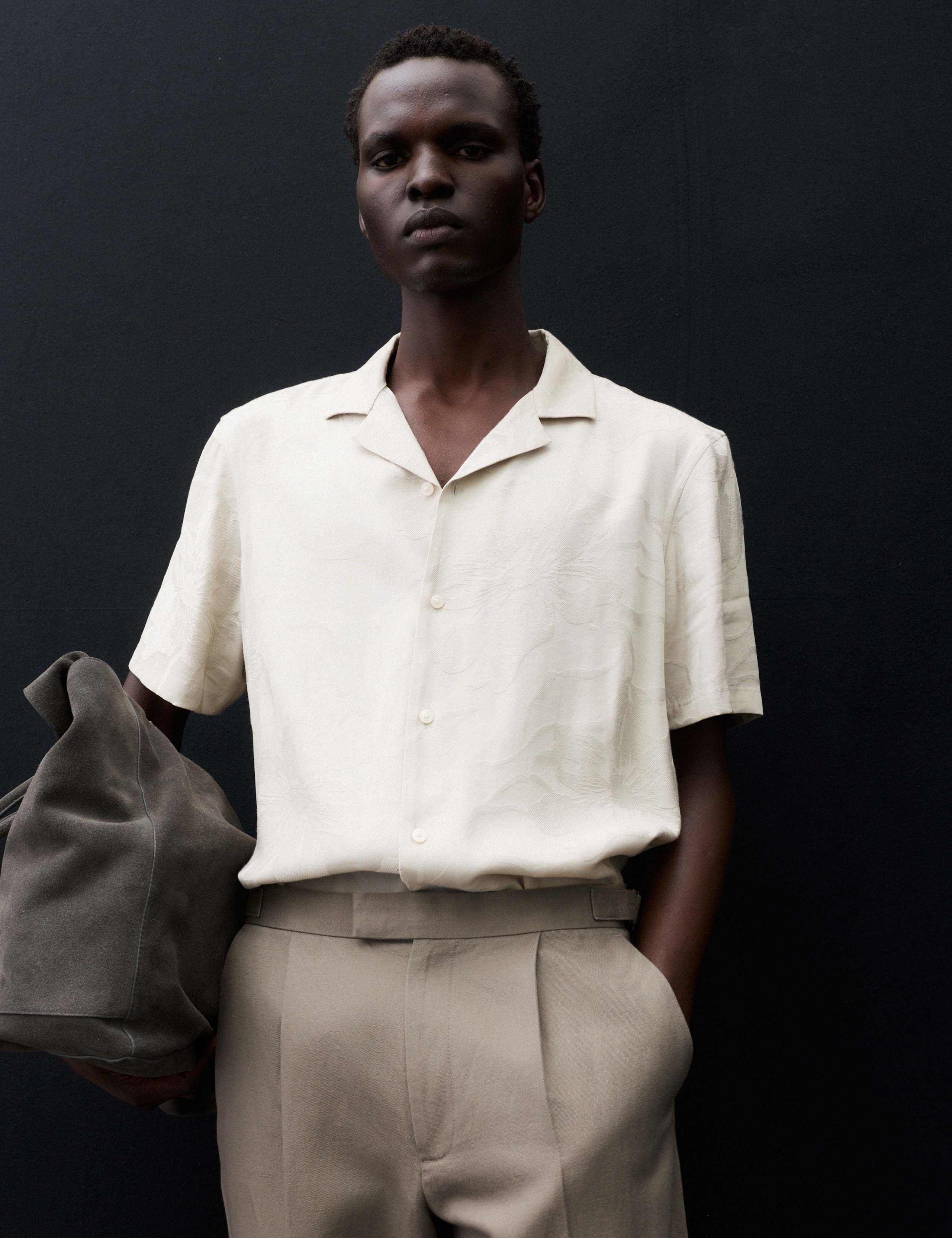 Regular Fit Jacquard Short Sleeve Shirt 5 of 7