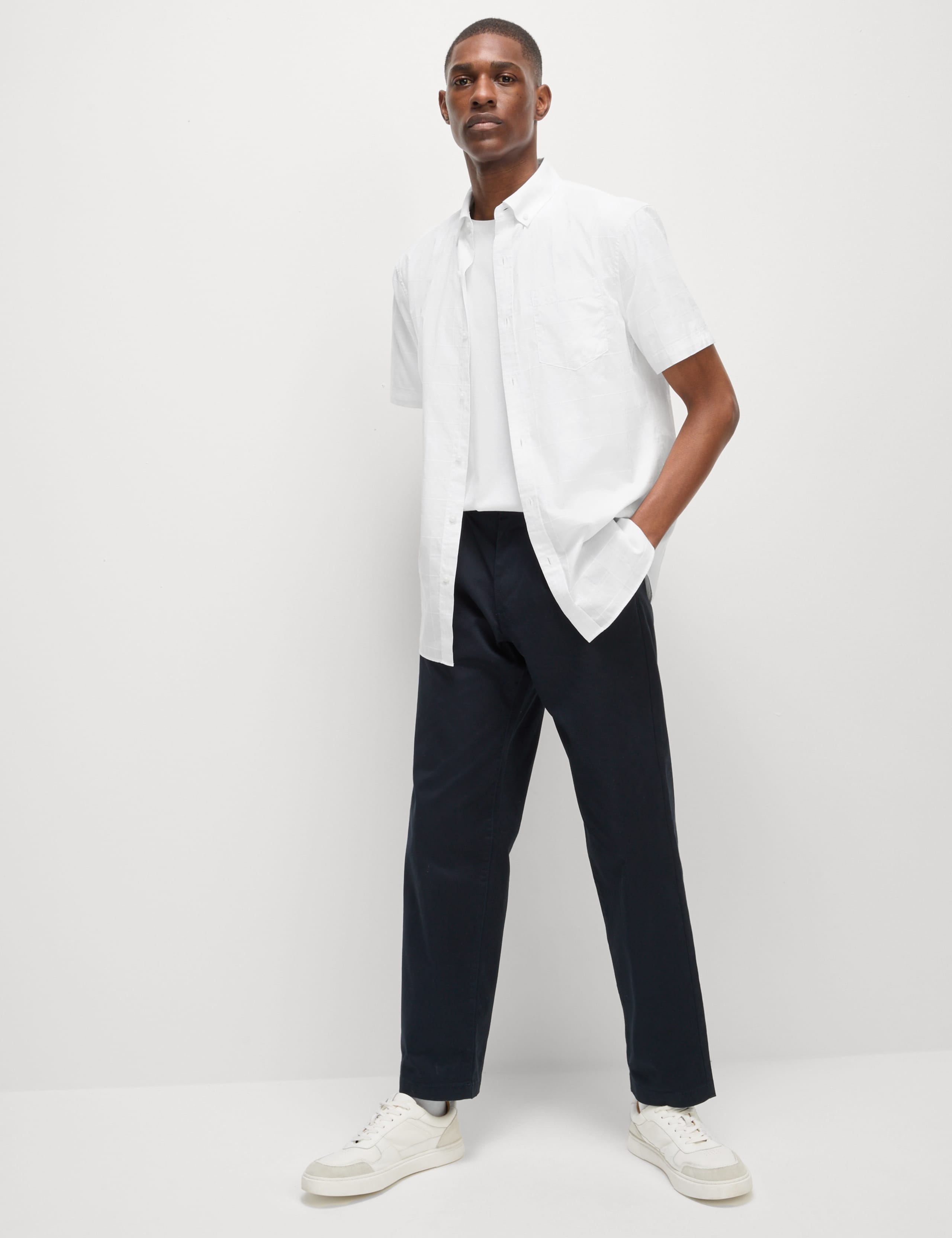 Easy Iron Pure Cotton Textured Shirt 5 of 6