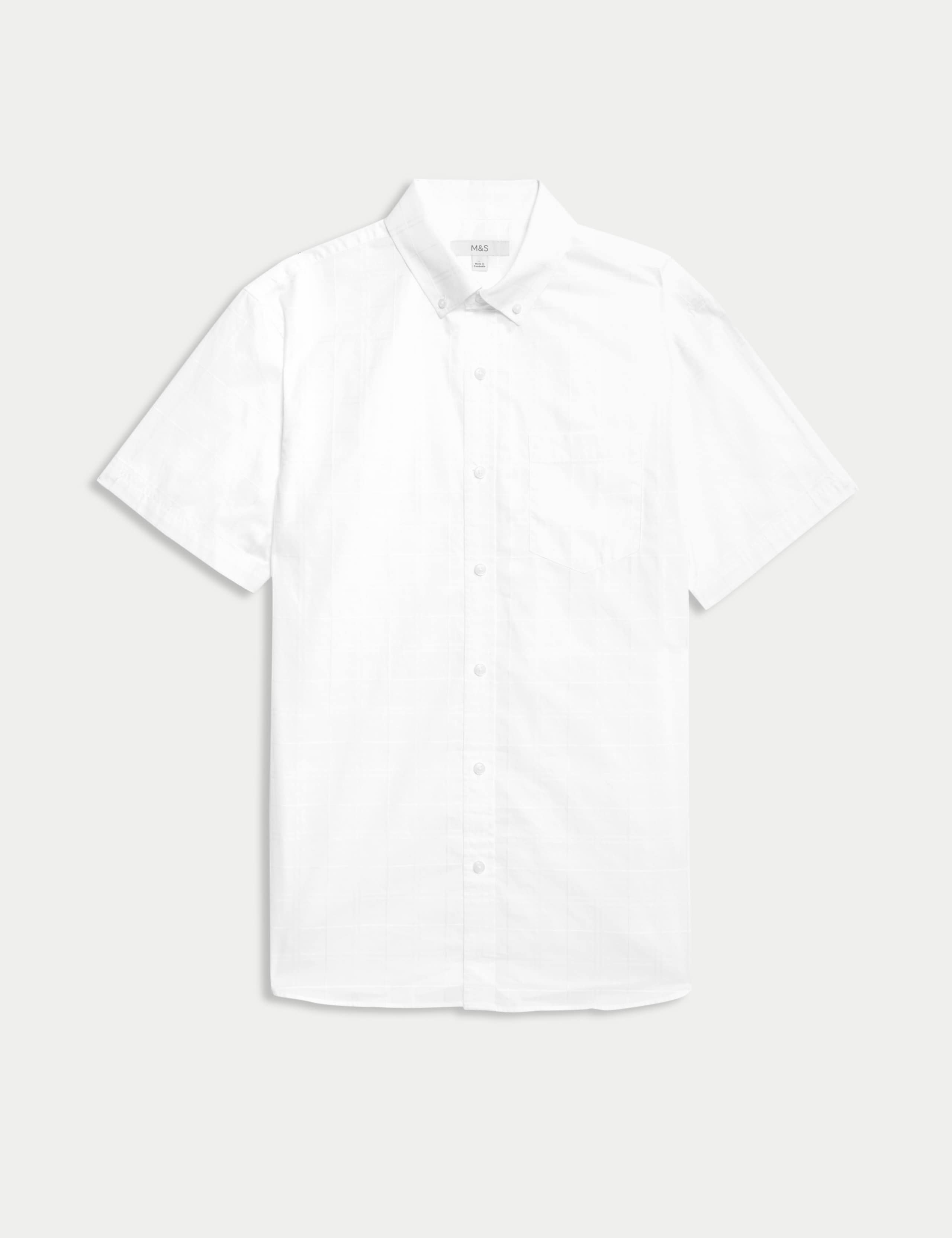 Easy Iron Pure Cotton Textured Shirt 2 of 6