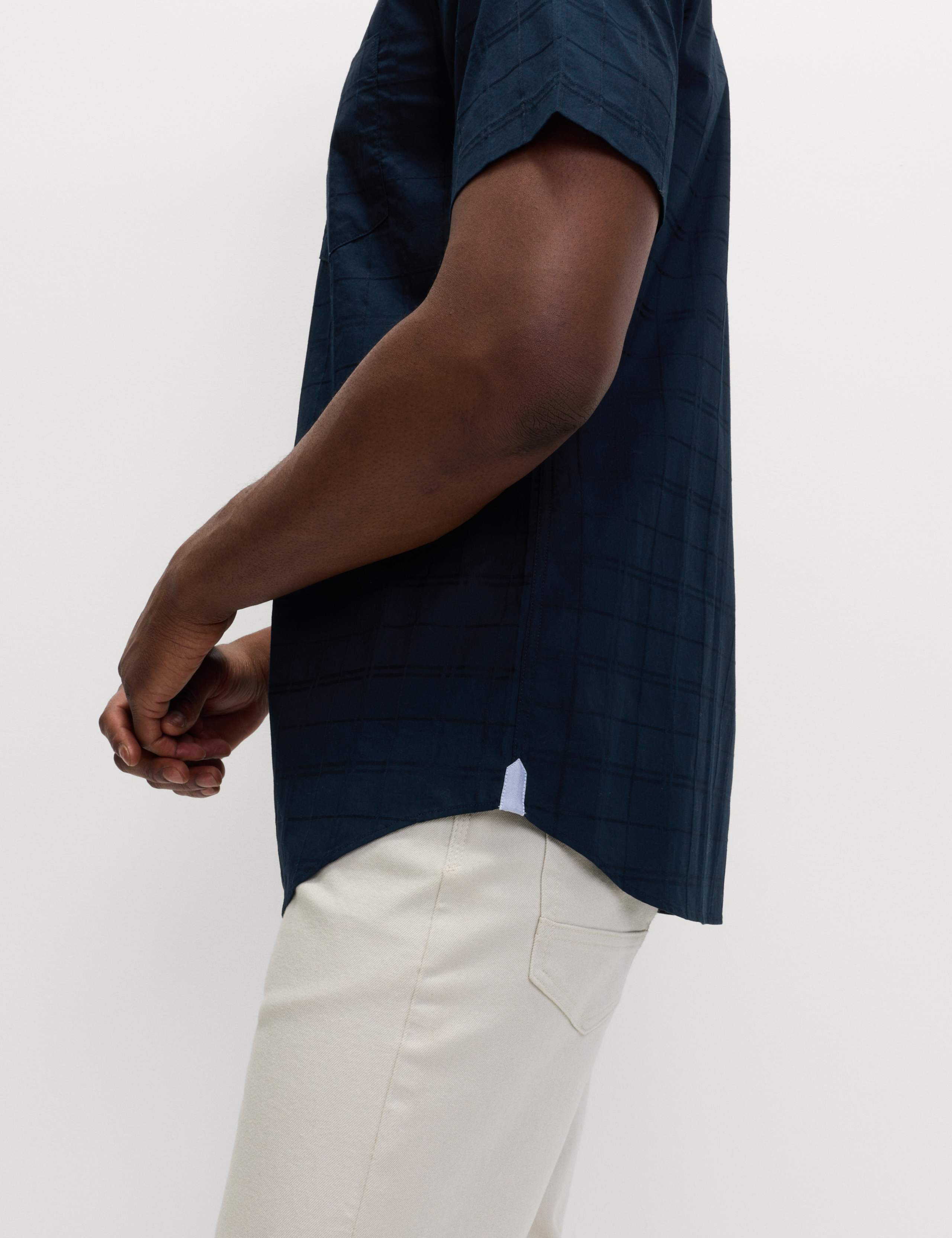 Regular Fit Easy Iron Pure Cotton Short Sleeve Check Shirt 5 of 6