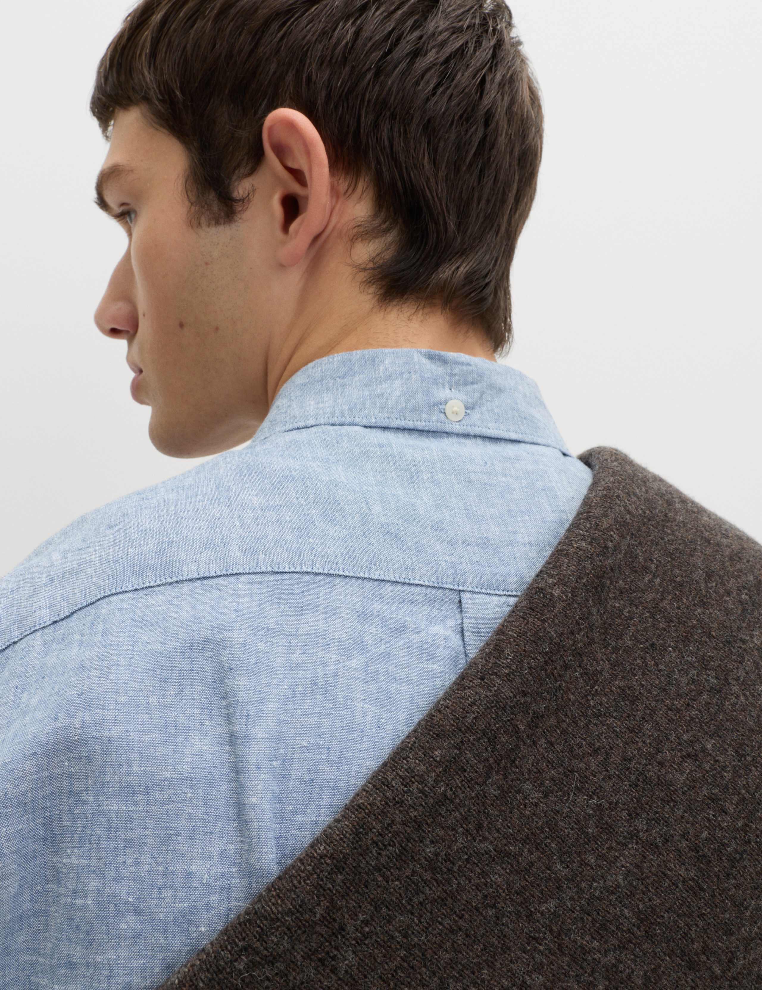 Regular Fit Linen Rich Short Sleeve Shirt 6 of 6