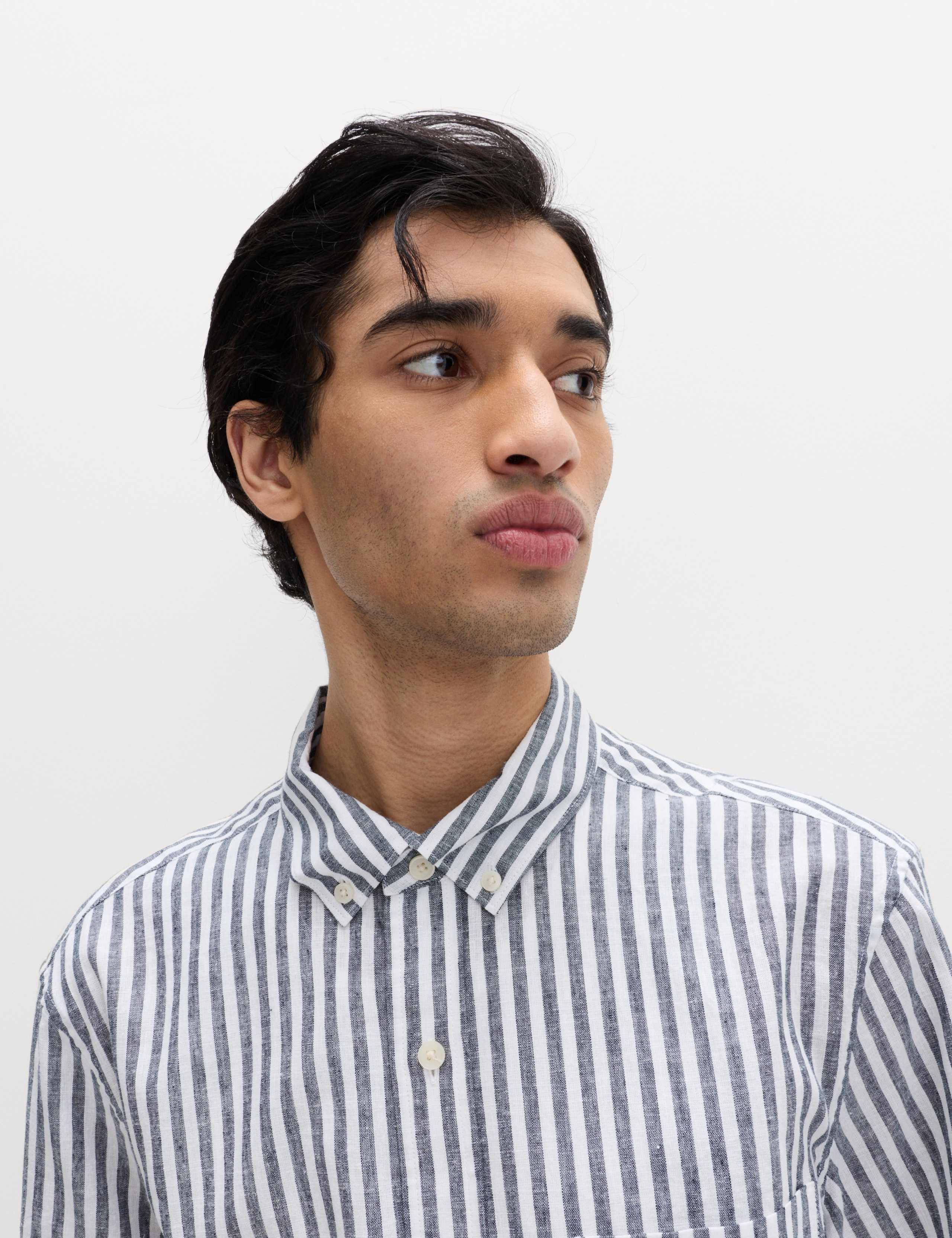 Regular Fit Linen Rich Short Sleeve Shirt 3 of 7