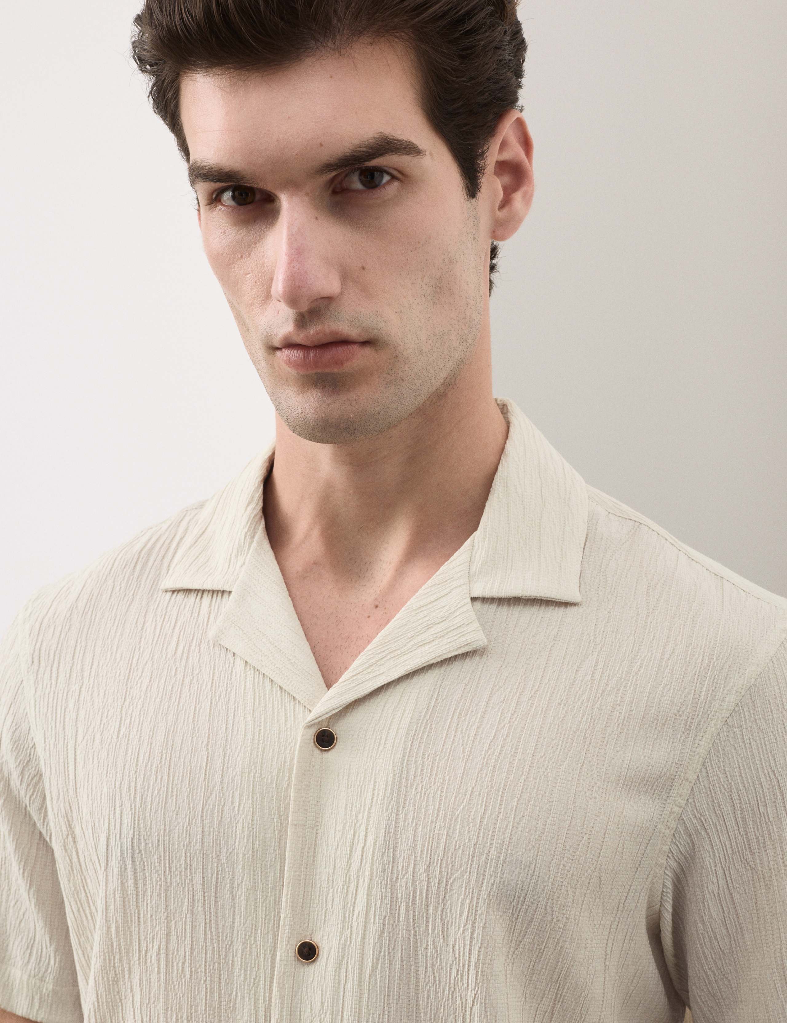 Regular Fit Crinkle Seersucker Shirt 6 of 6