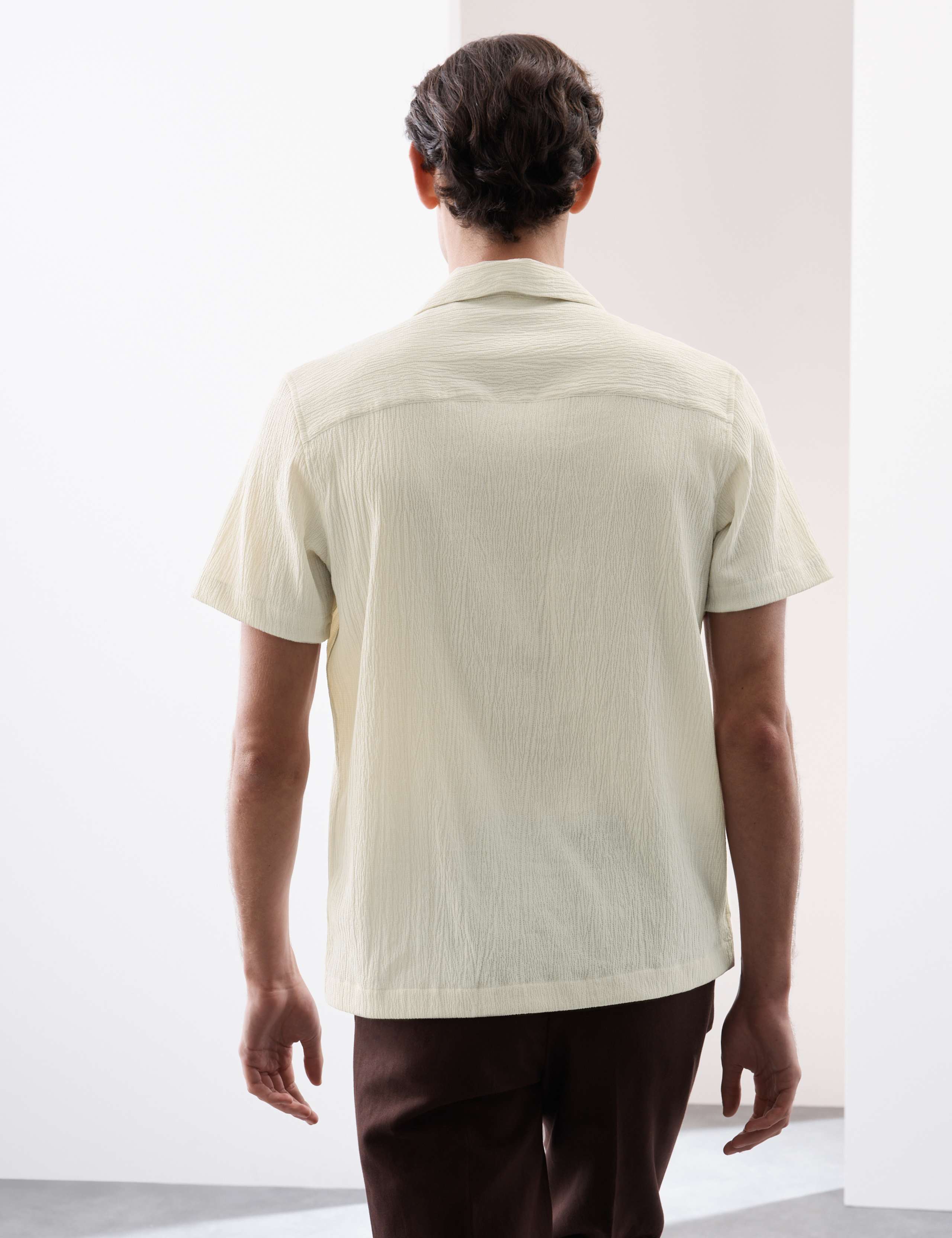 Relaxed Fit Crinkle Seersucker Shirt 5 of 7
