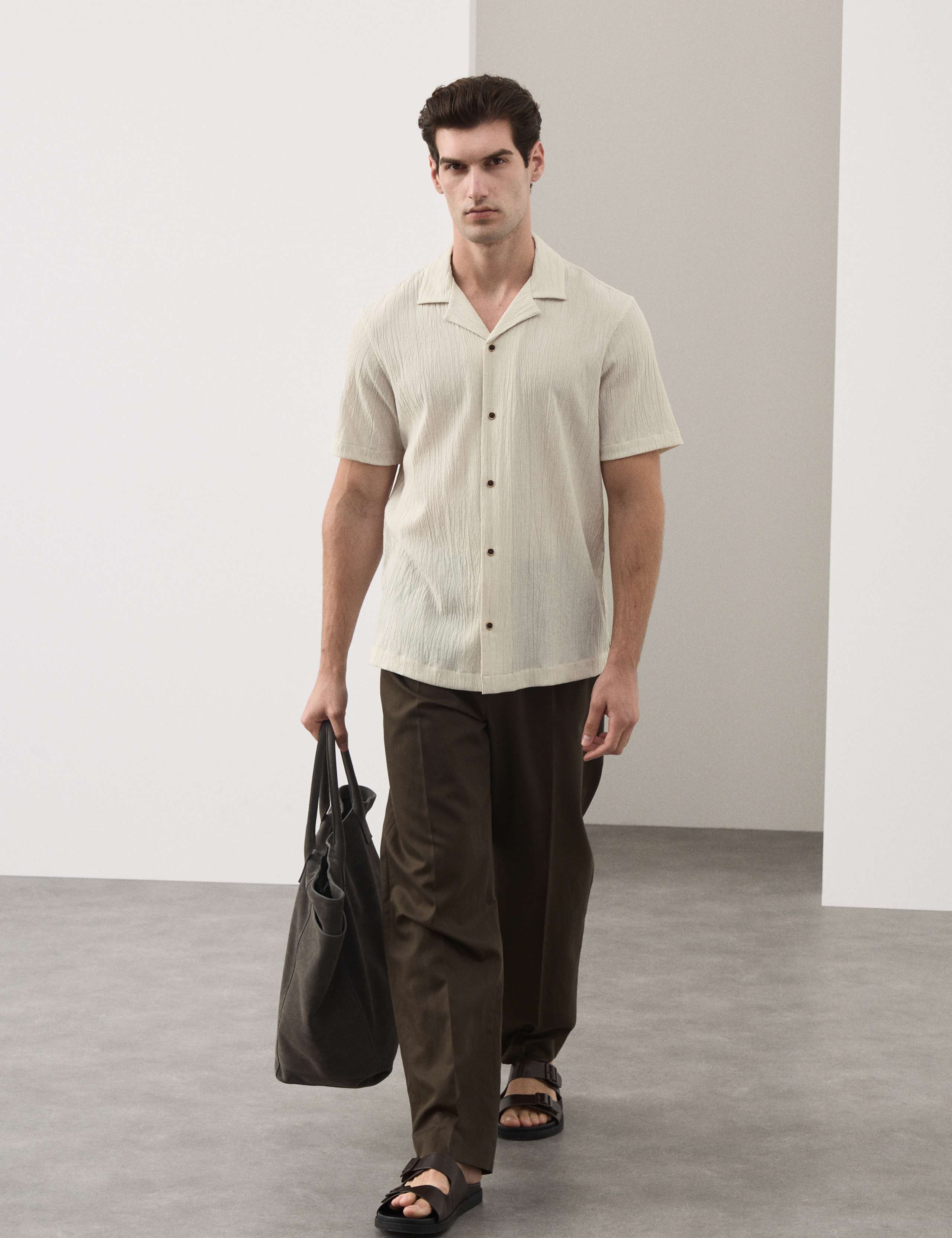 Regular Fit Crinkle Seersucker Shirt 4 of 6