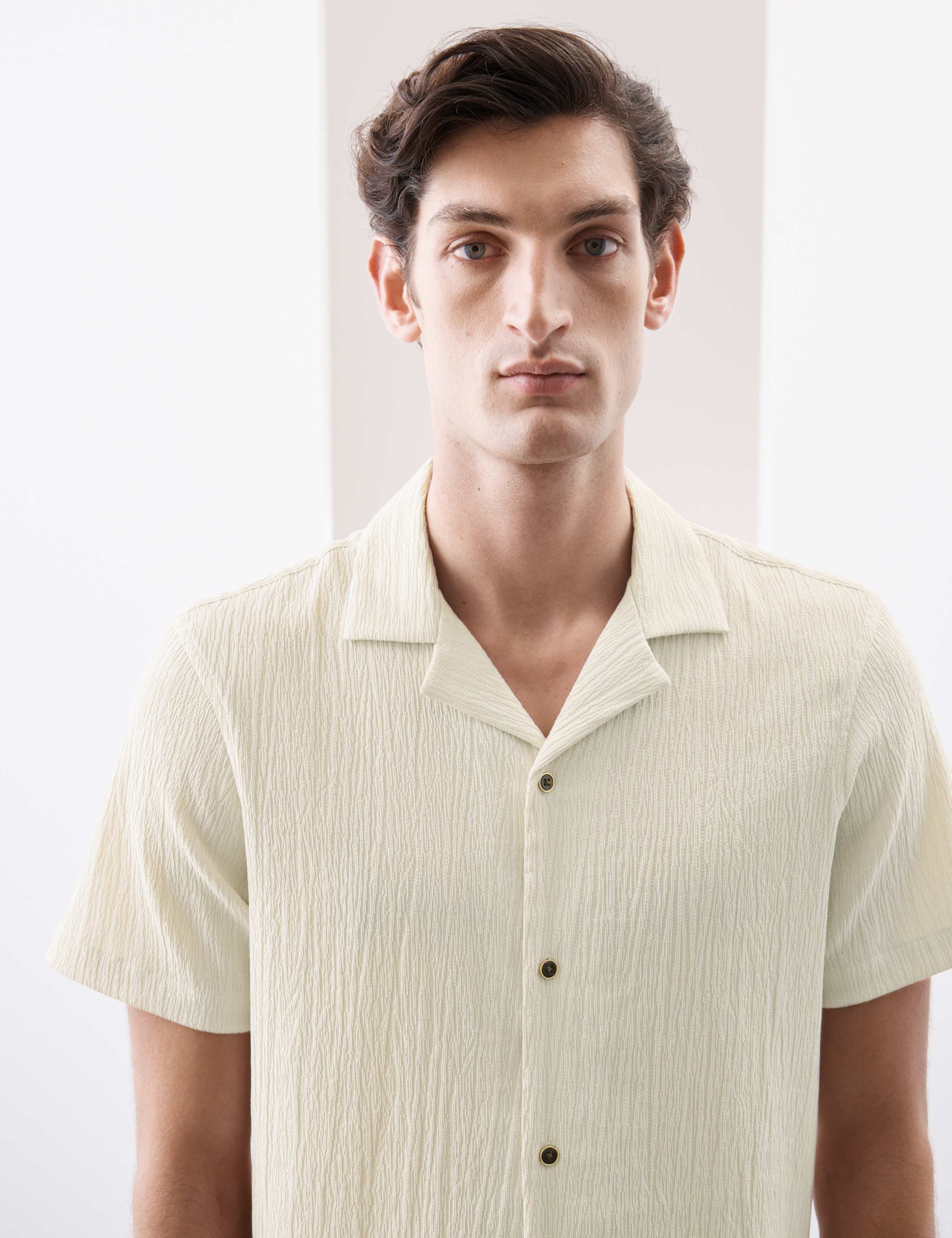 Relaxed Fit Crinkle Seersucker Shirt 6 of 7