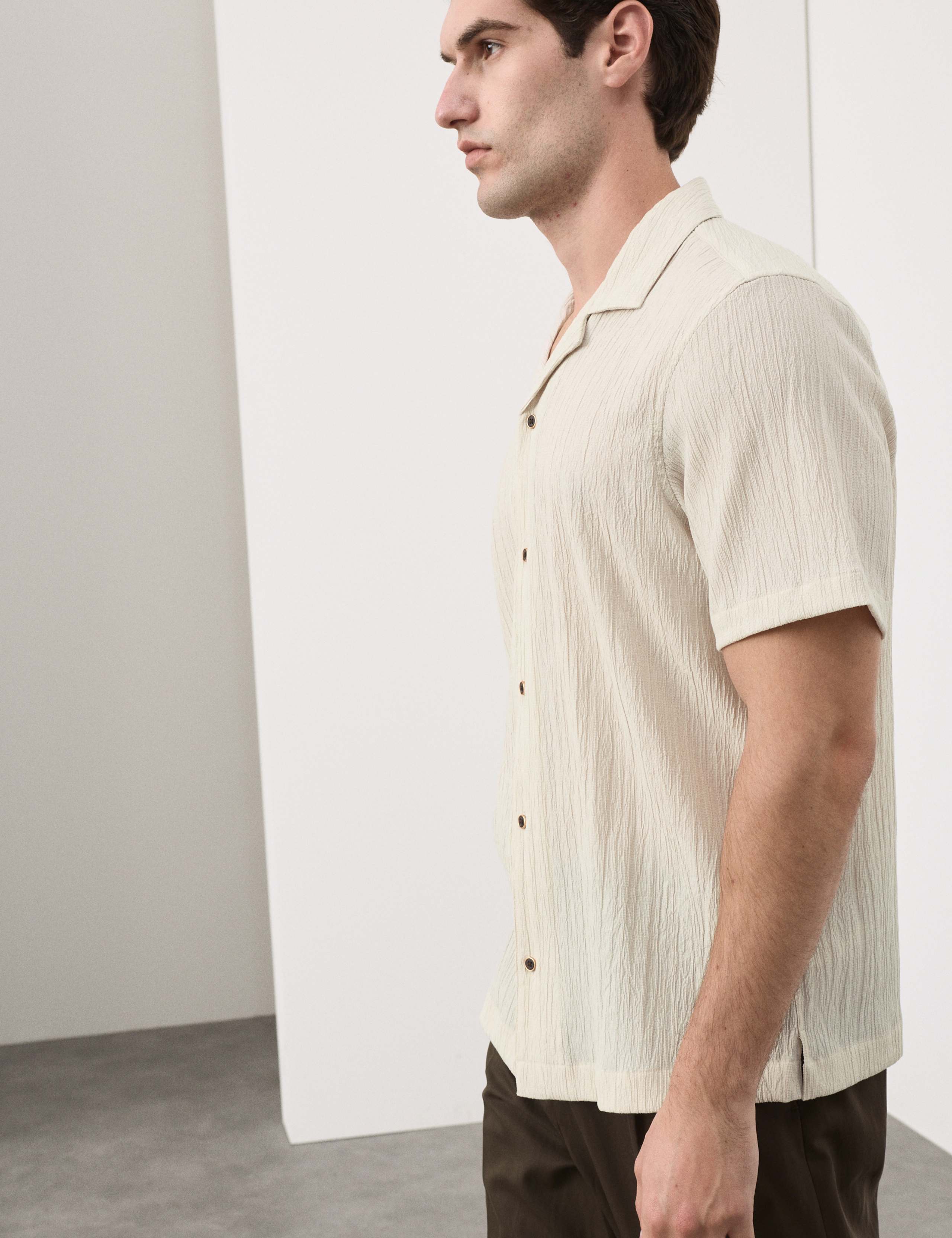 Regular Fit Crinkle Seersucker Shirt 5 of 6