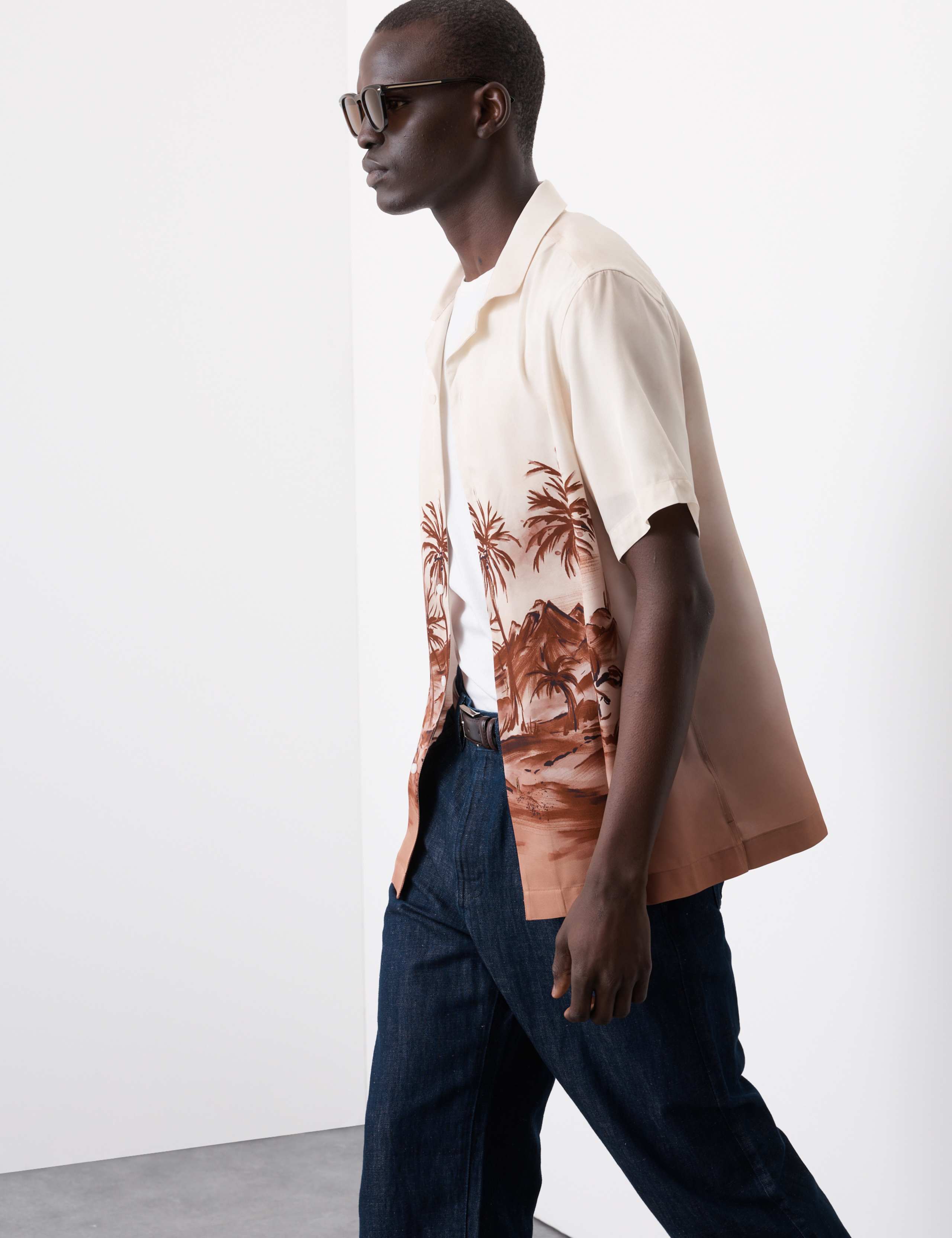 Scenic Print Cuban Collar Shirt 5 of 7