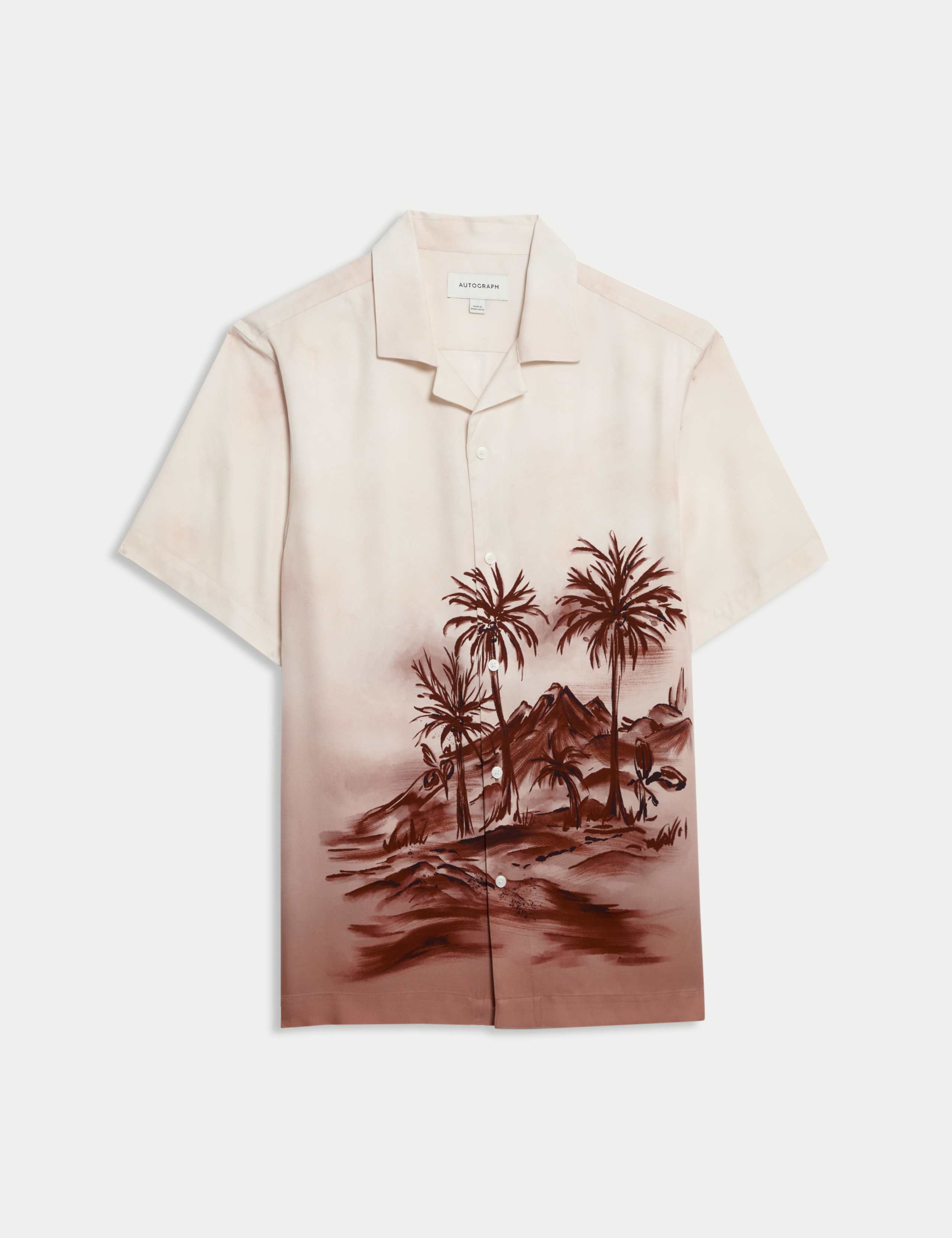 Scenic Print Cuban Collar Shirt 2 of 7