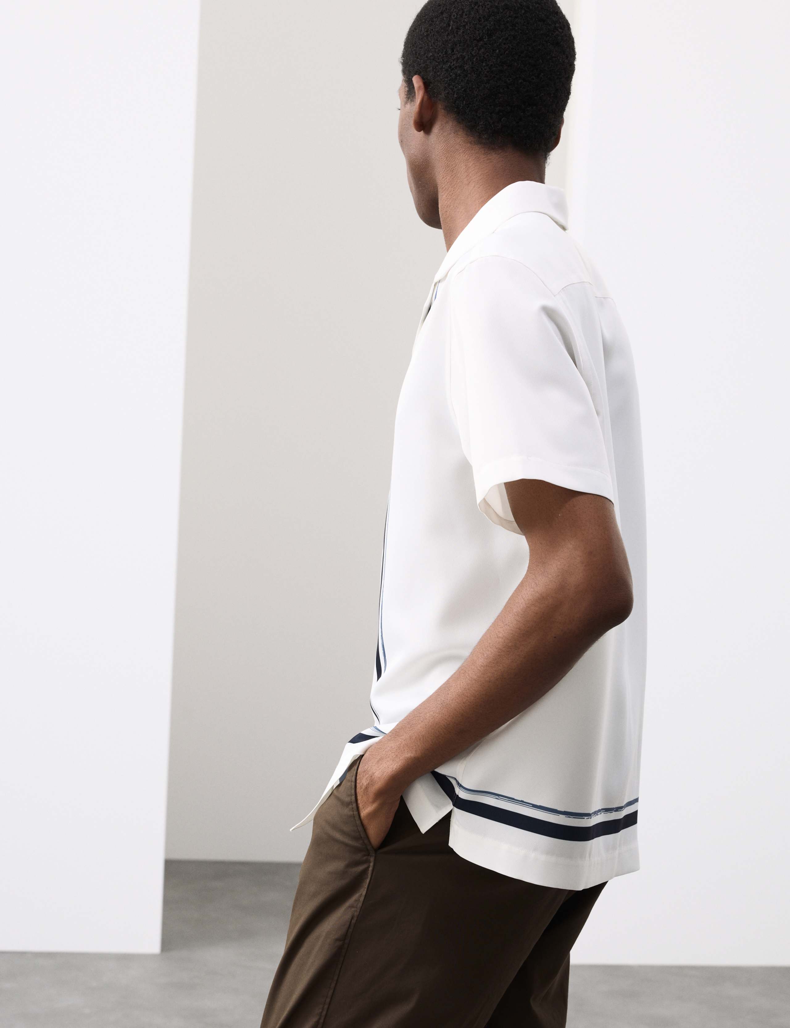 Regular Fit Border Print Shirt 3 of 5