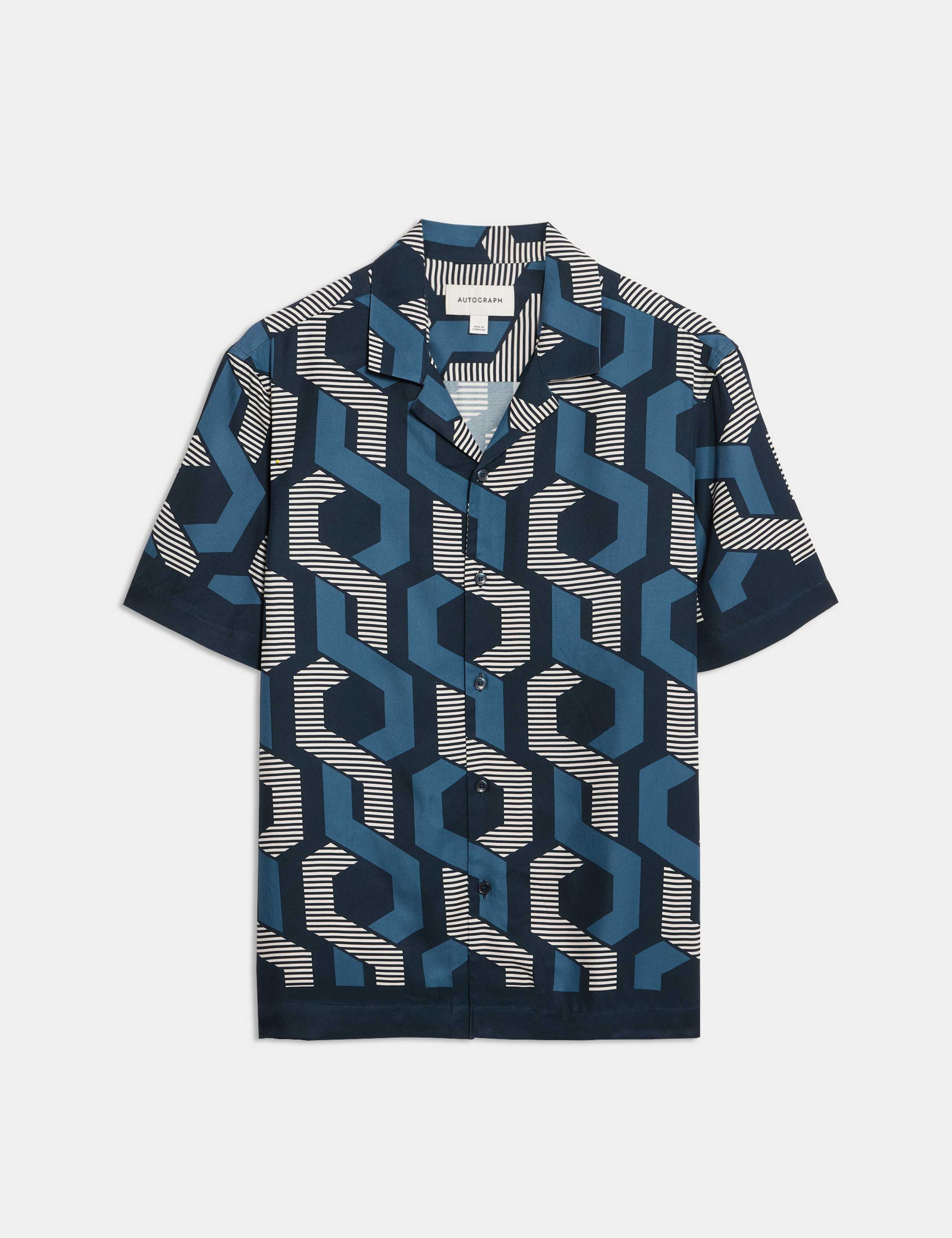 Regular Fit Geometric Print Short Sleeve Shirt 2 of 6