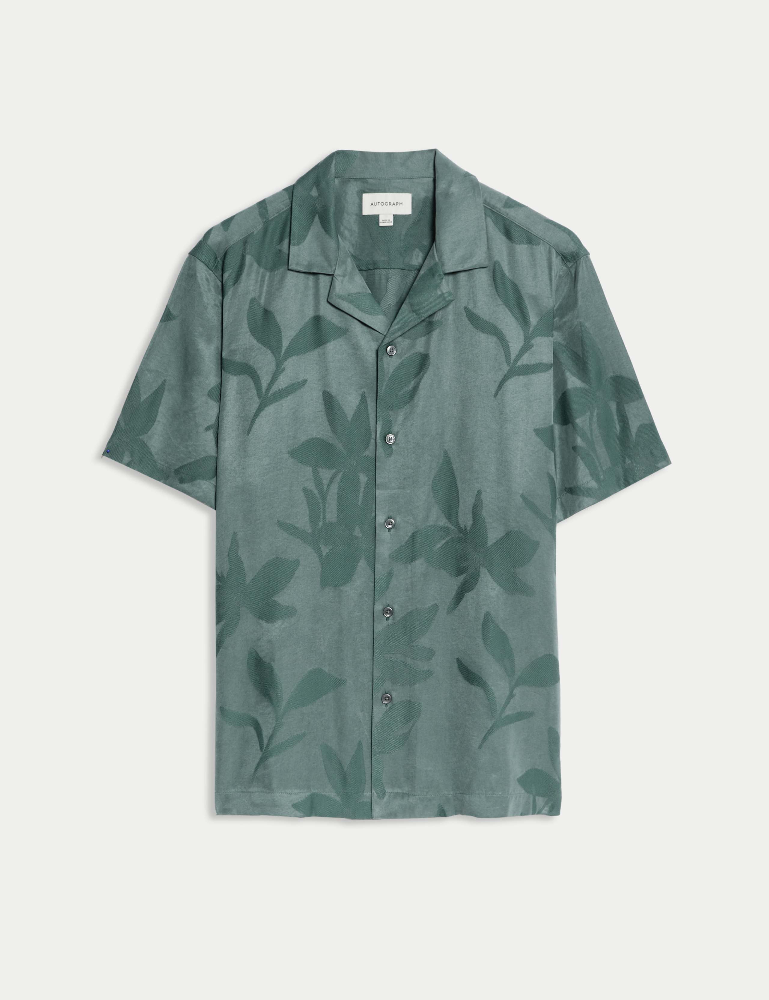 Regular Fit Short Sleeve Cuban Collar Shirt 2 of 7