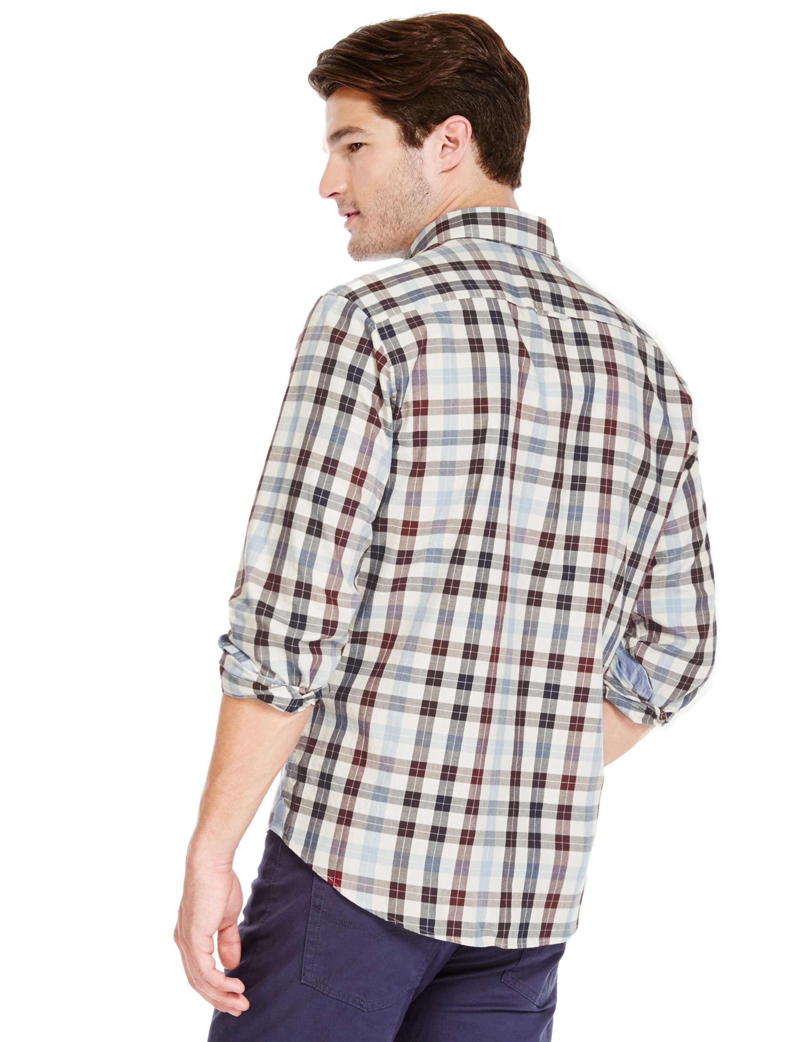 Premium Pure Cotton Checked Shirt 3 of 4