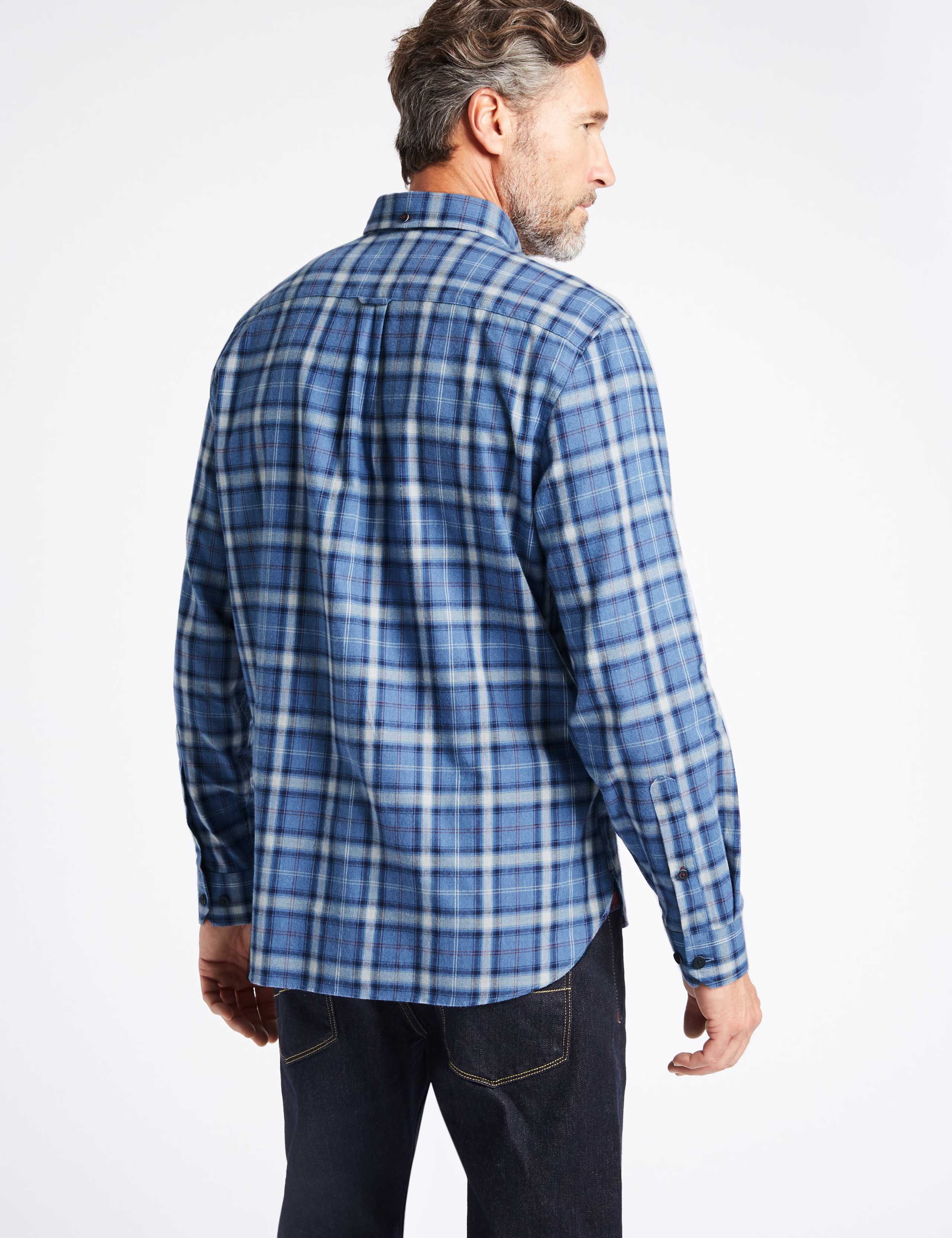Luxury Brushed Checked Shirt 4 of 5