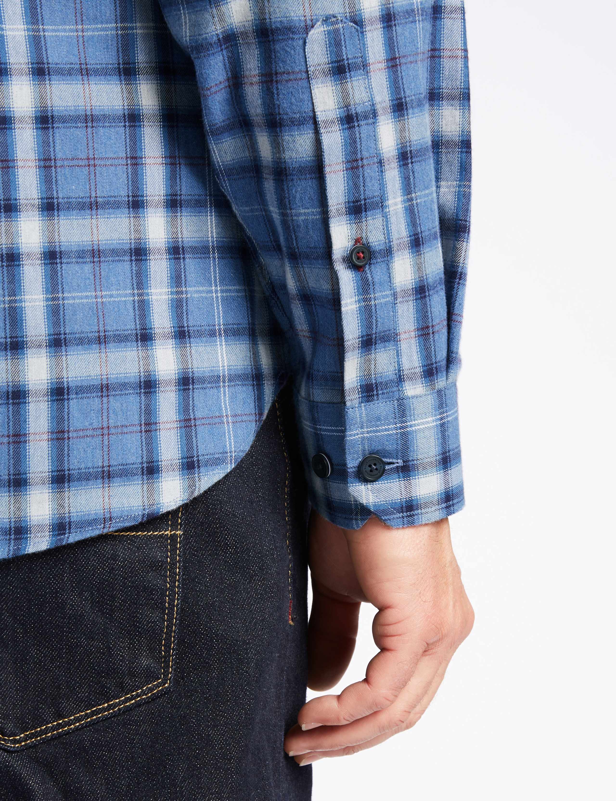 Luxury Brushed Checked Shirt 5 of 5