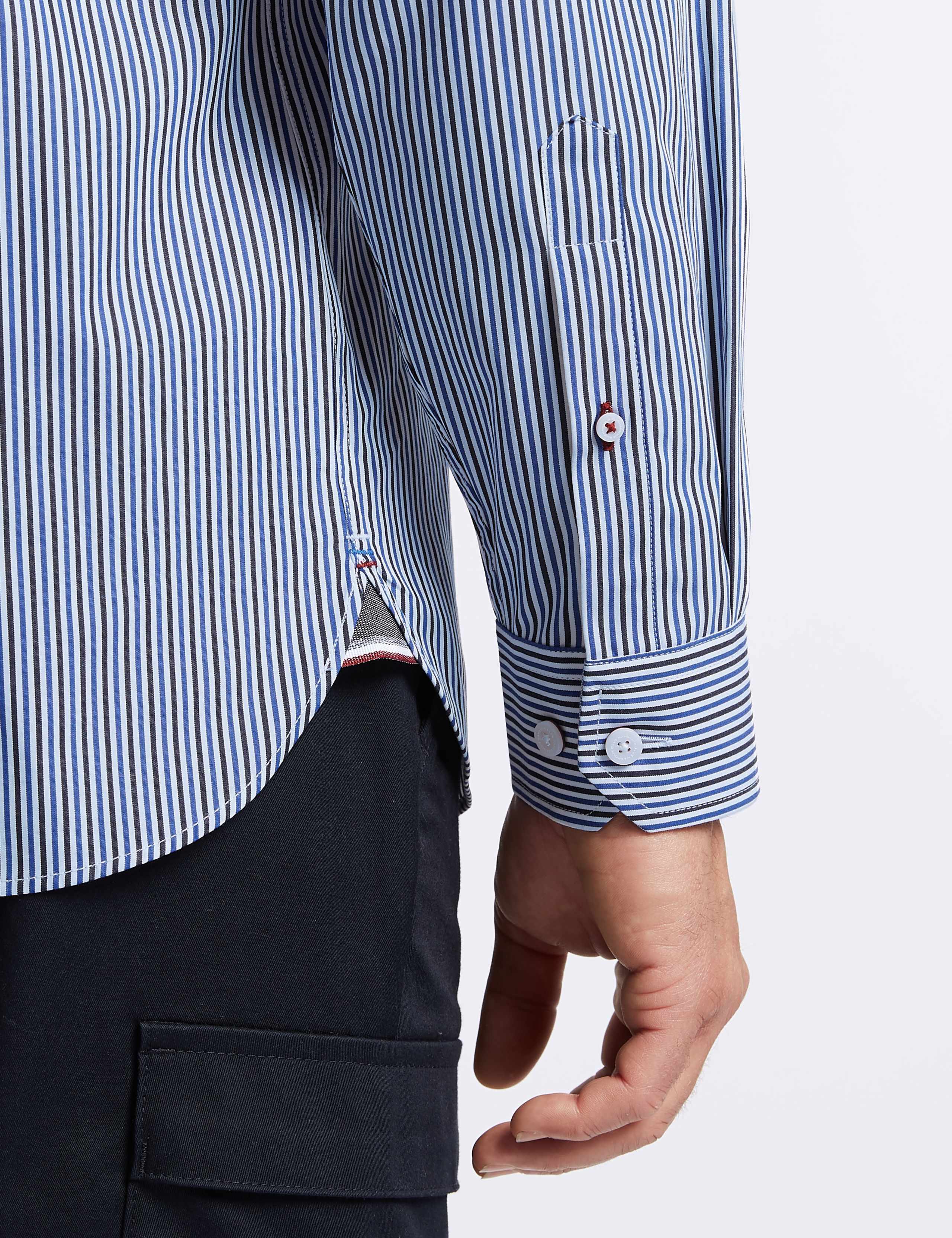 Pure Cotton Striped Shirt with Pocket 6 of 6