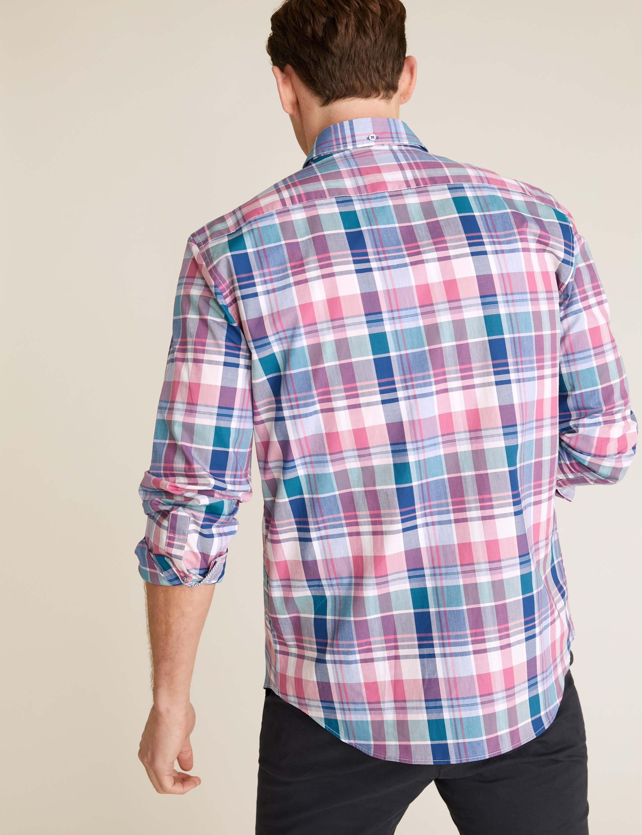 Pure Cotton Check Oxford Shirt 3 of 5
