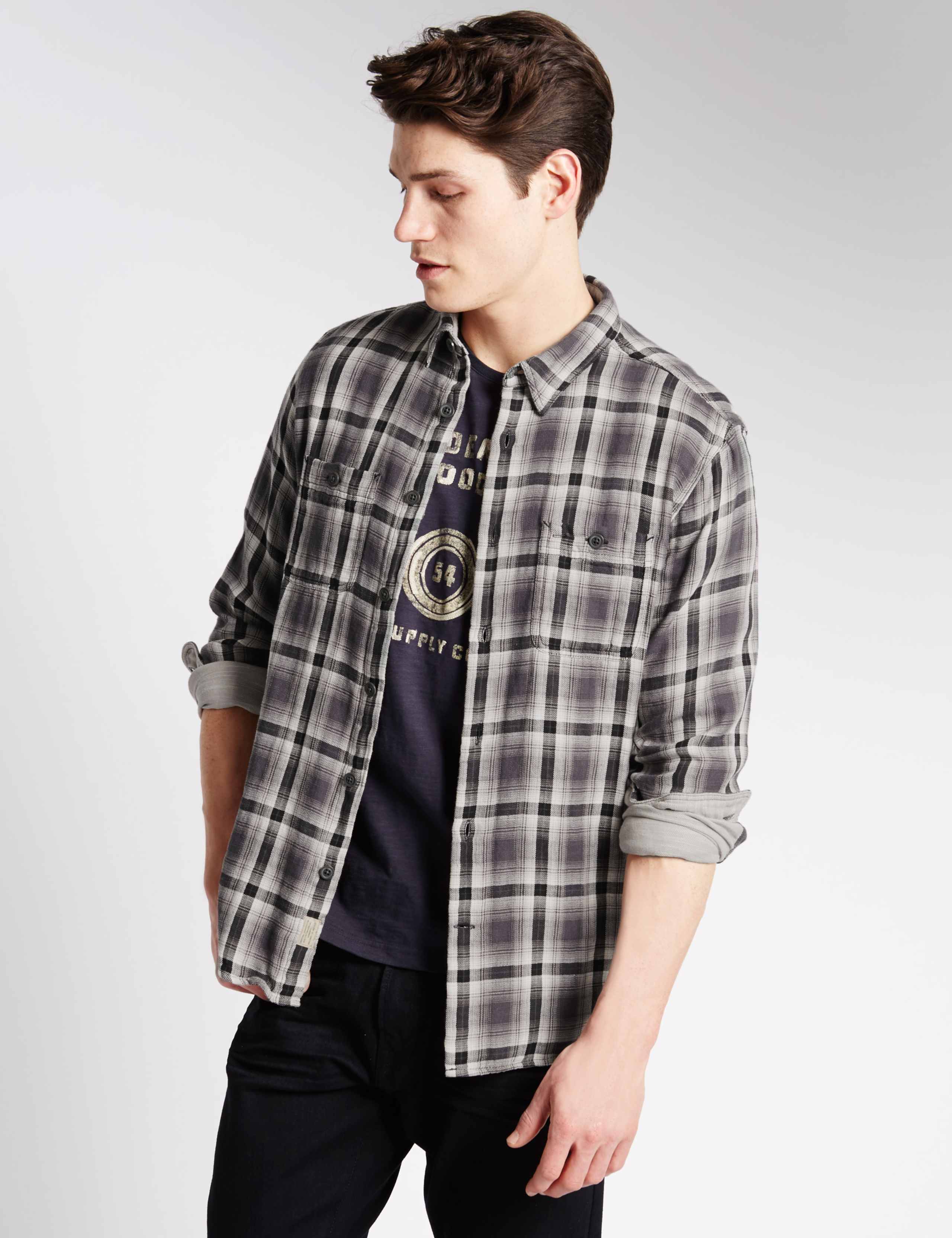 Pure Cotton Double Face Checked Shirt 1 of 5