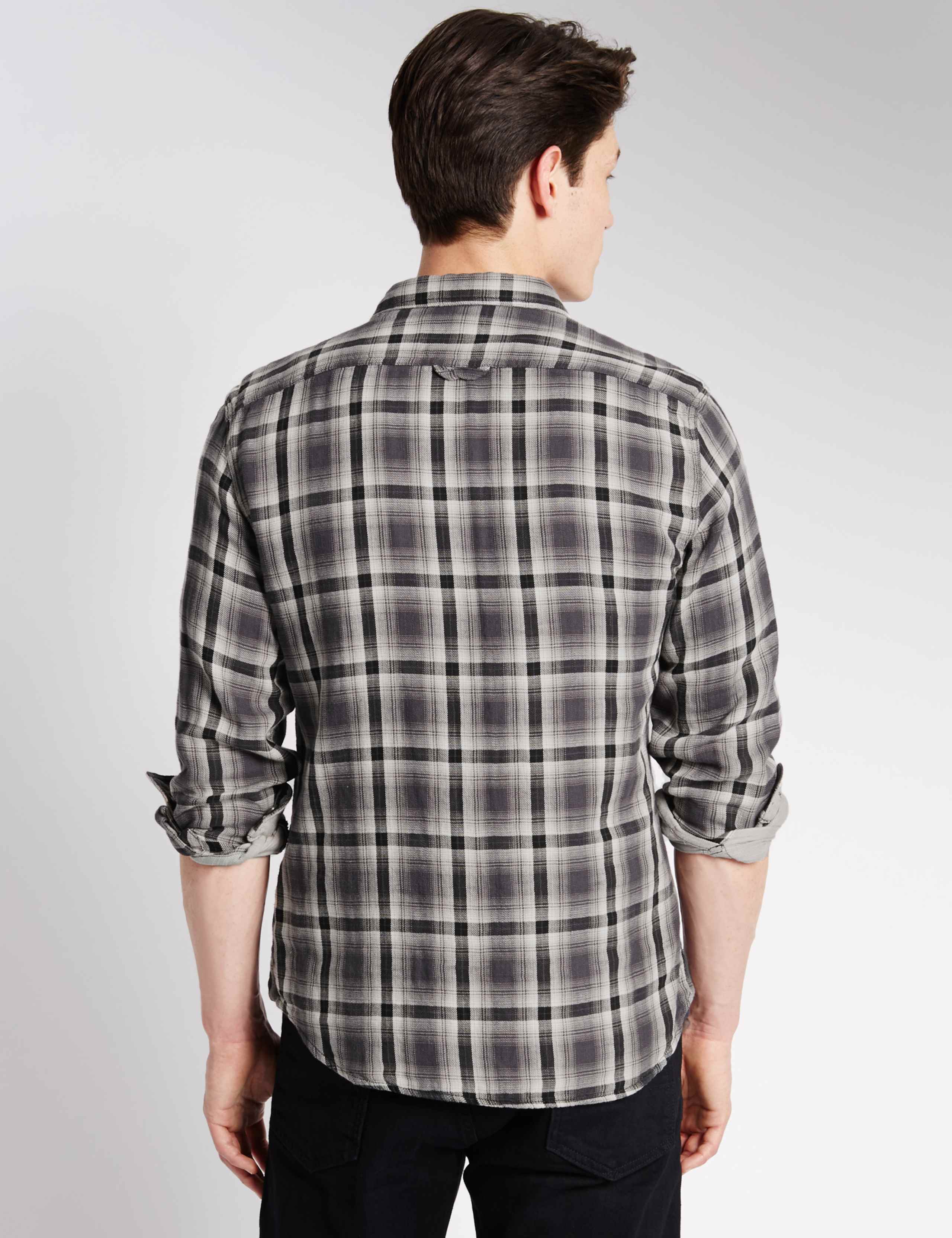 Pure Cotton Double Face Checked Shirt 3 of 5
