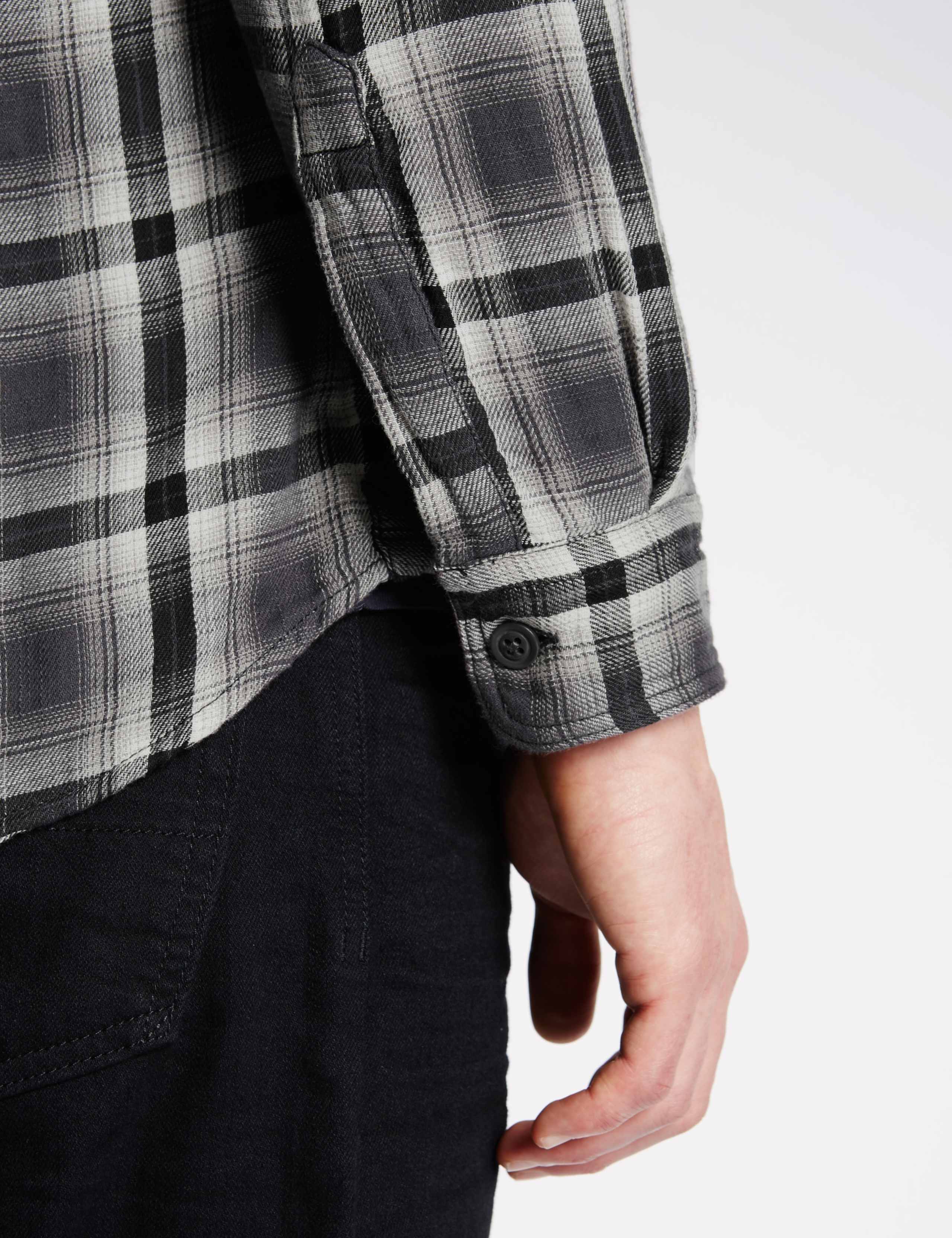 Pure Cotton Double Face Checked Shirt 5 of 5