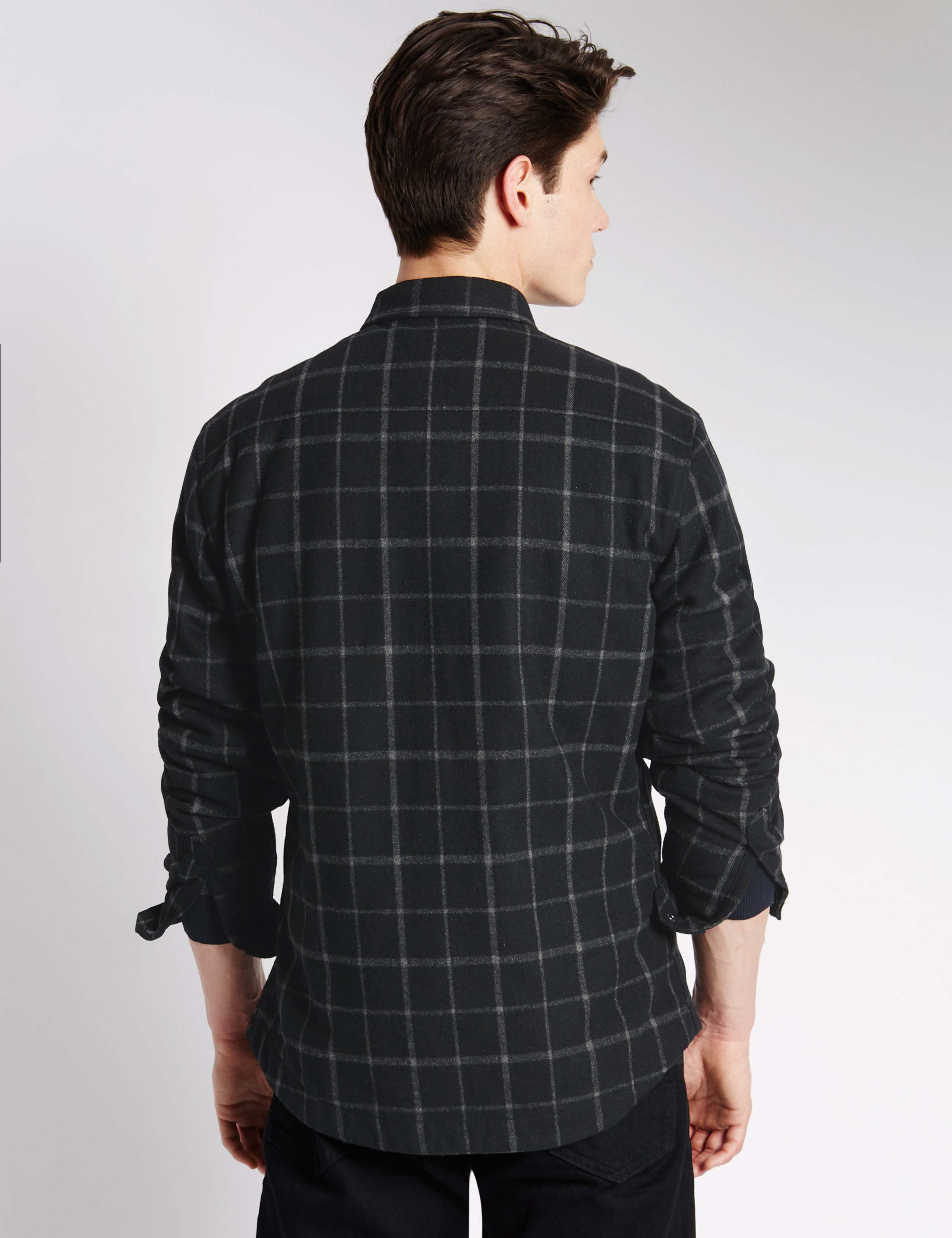 Checked Quilted Shirt with Wool 2 of 5