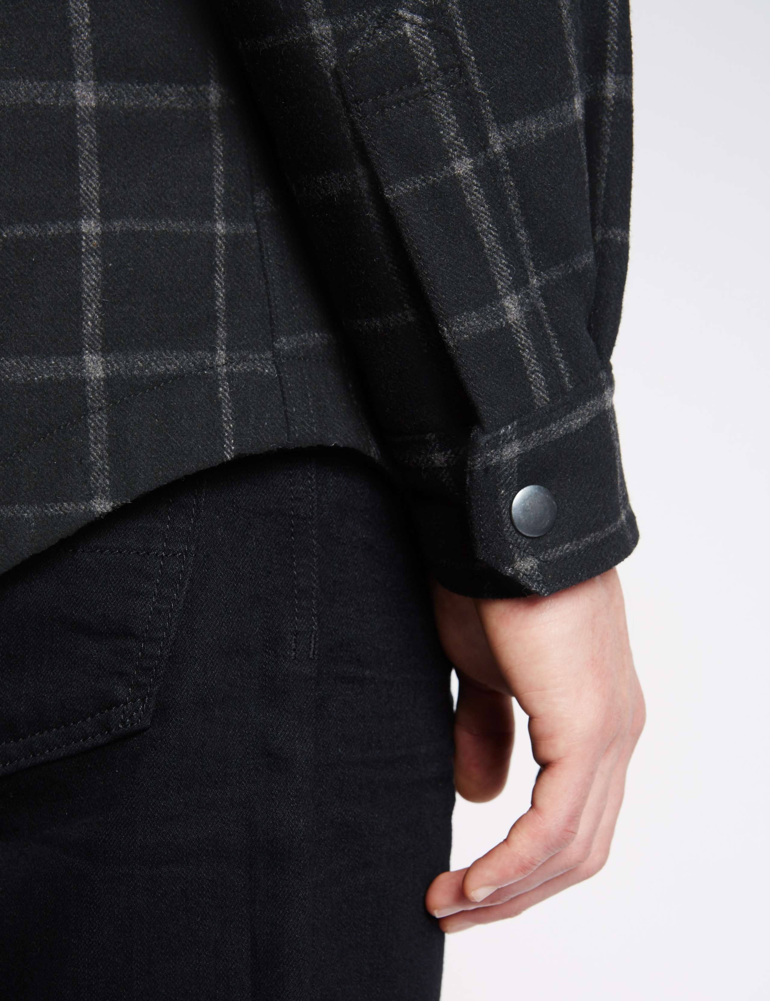 Checked Quilted Shirt with Wool 4 of 5