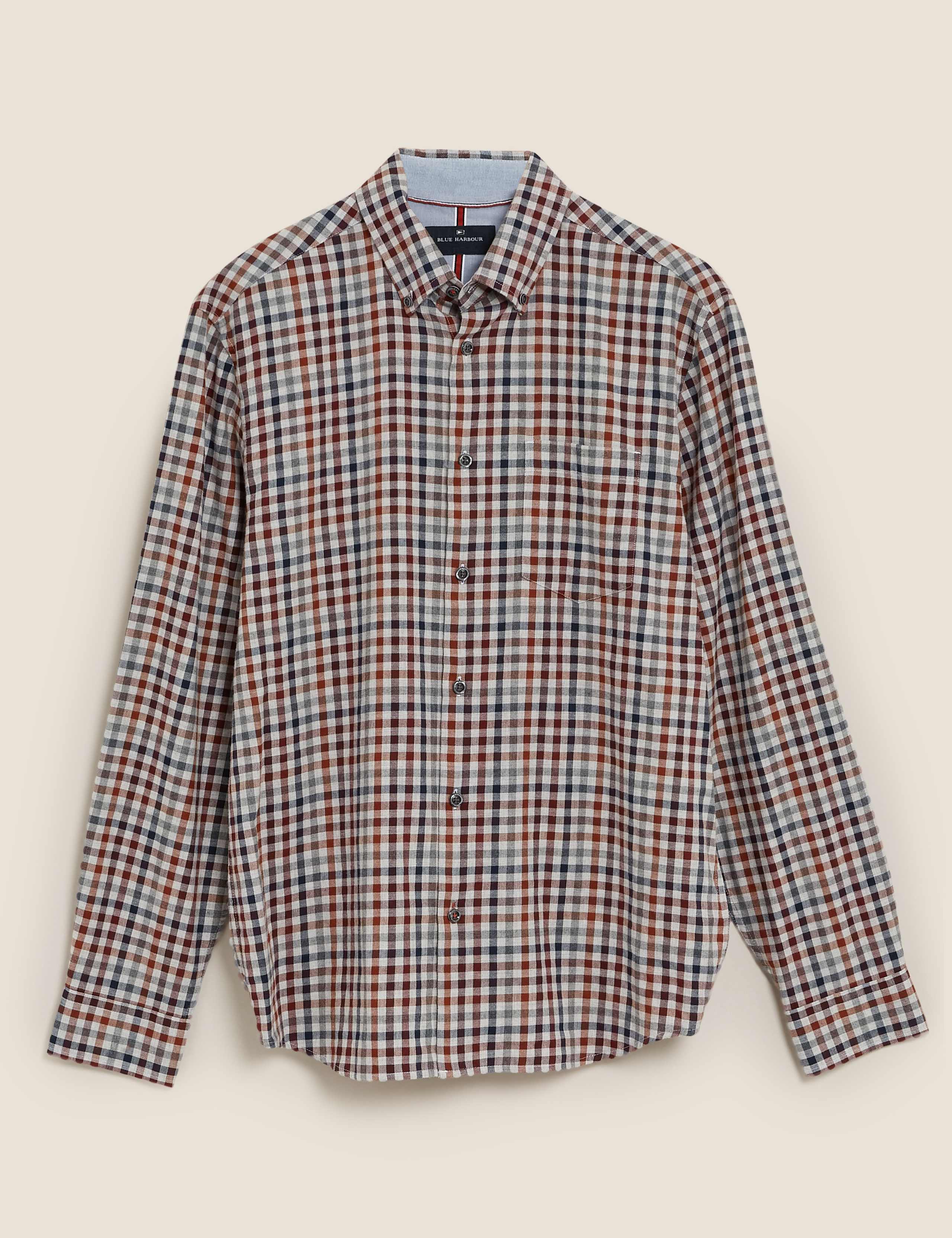 Brushed Cotton Gingham Check Shirt 2 of 5