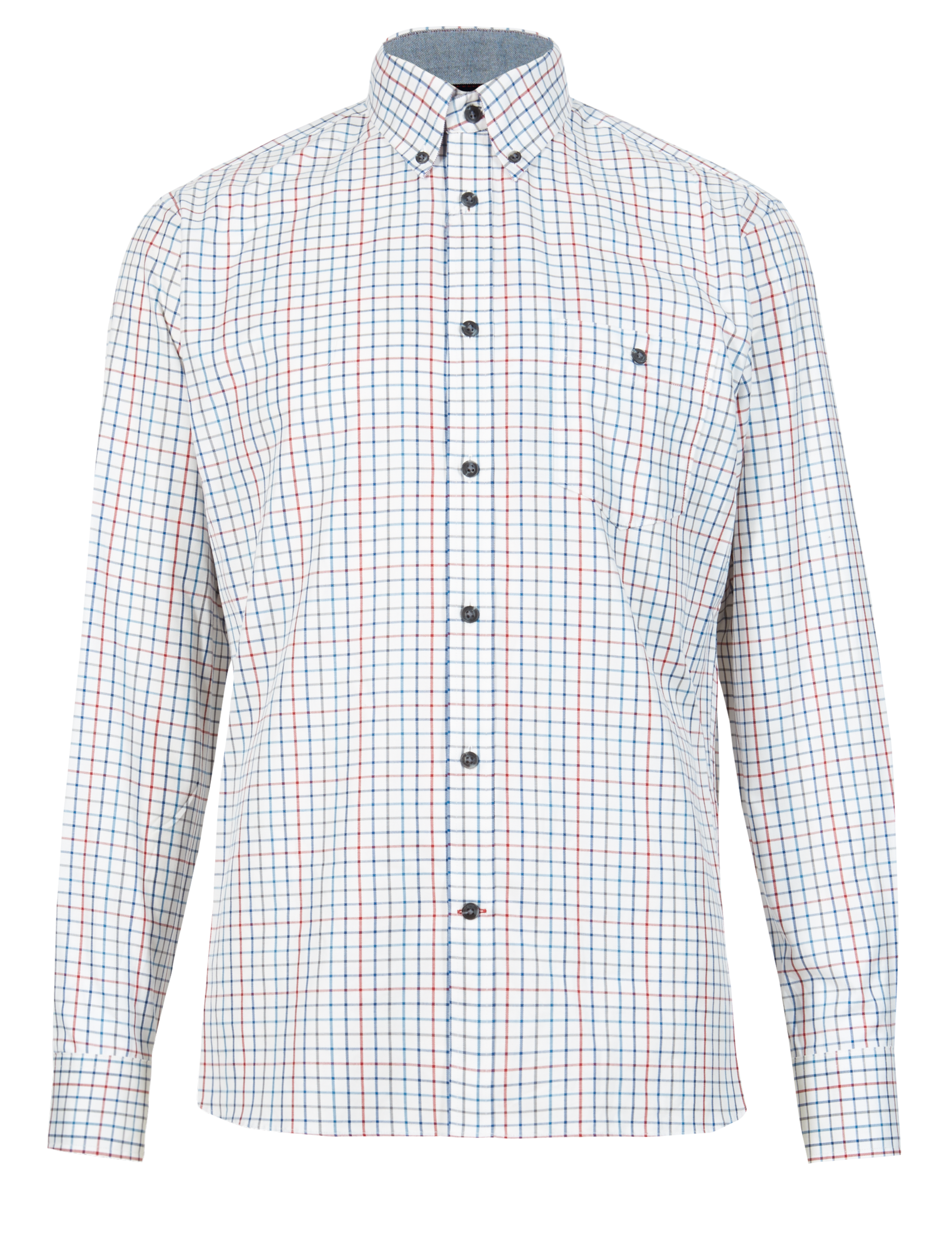 Luxury Pure Cotton Checked Shirt 2 of 6