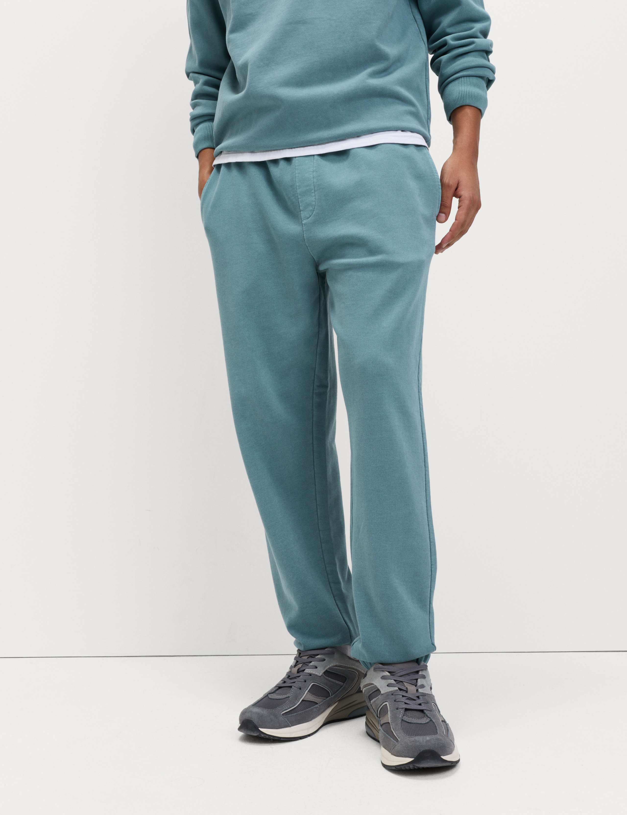 Garment Dyed Pure Cotton Joggers 1 of 5