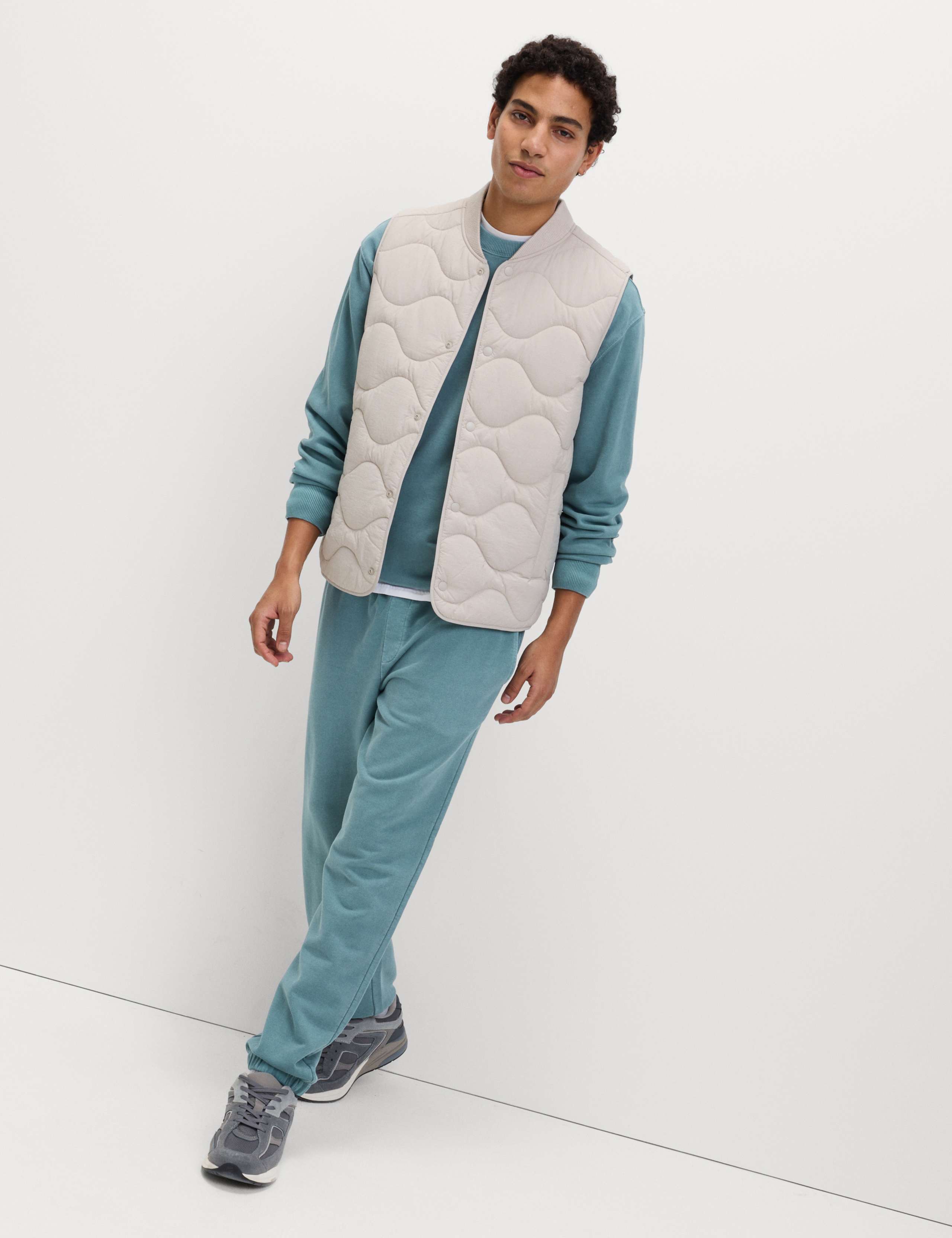 Garment Dyed Pure Cotton Joggers 4 of 5