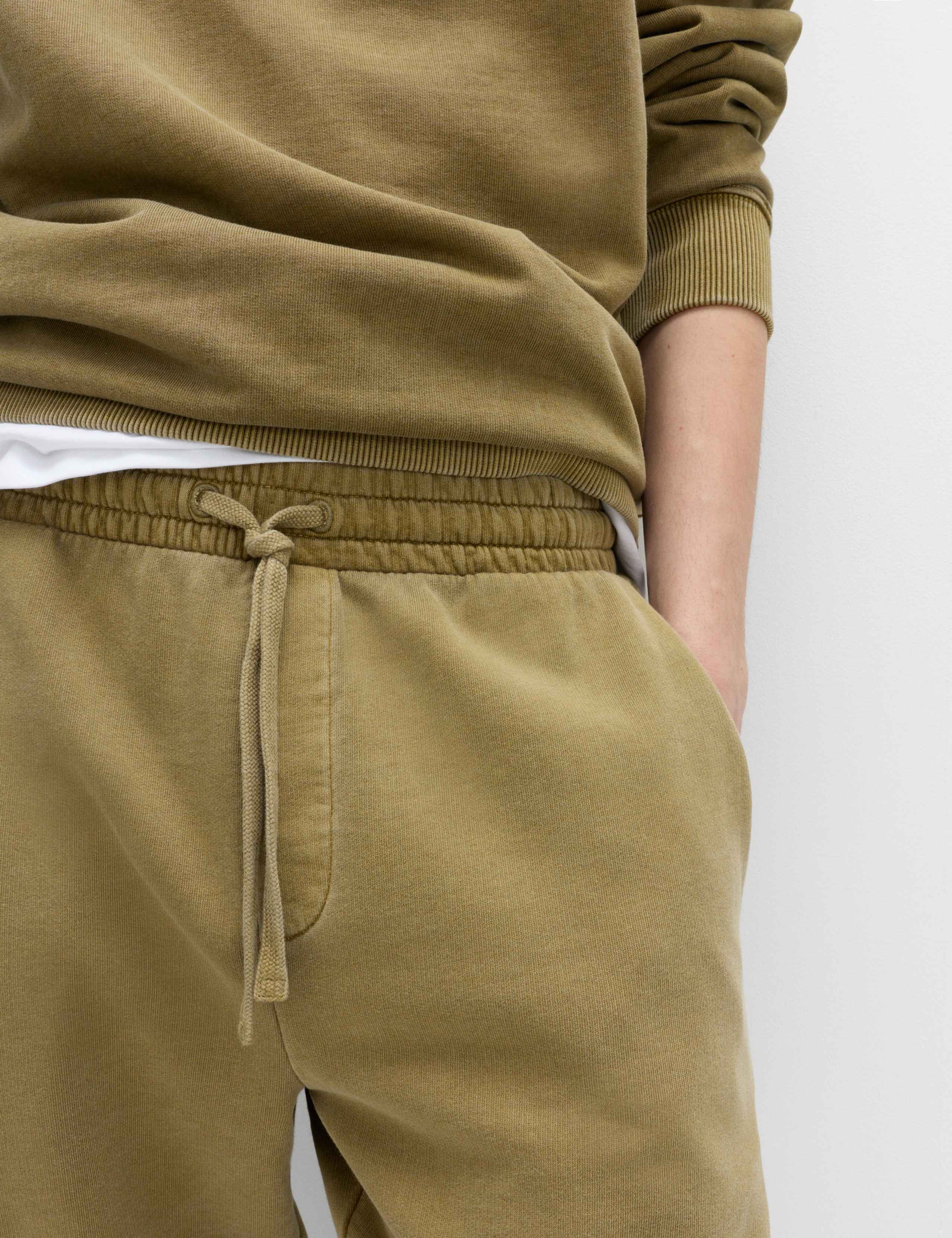 Garment Dyed Pure Cotton Joggers 3 of 6