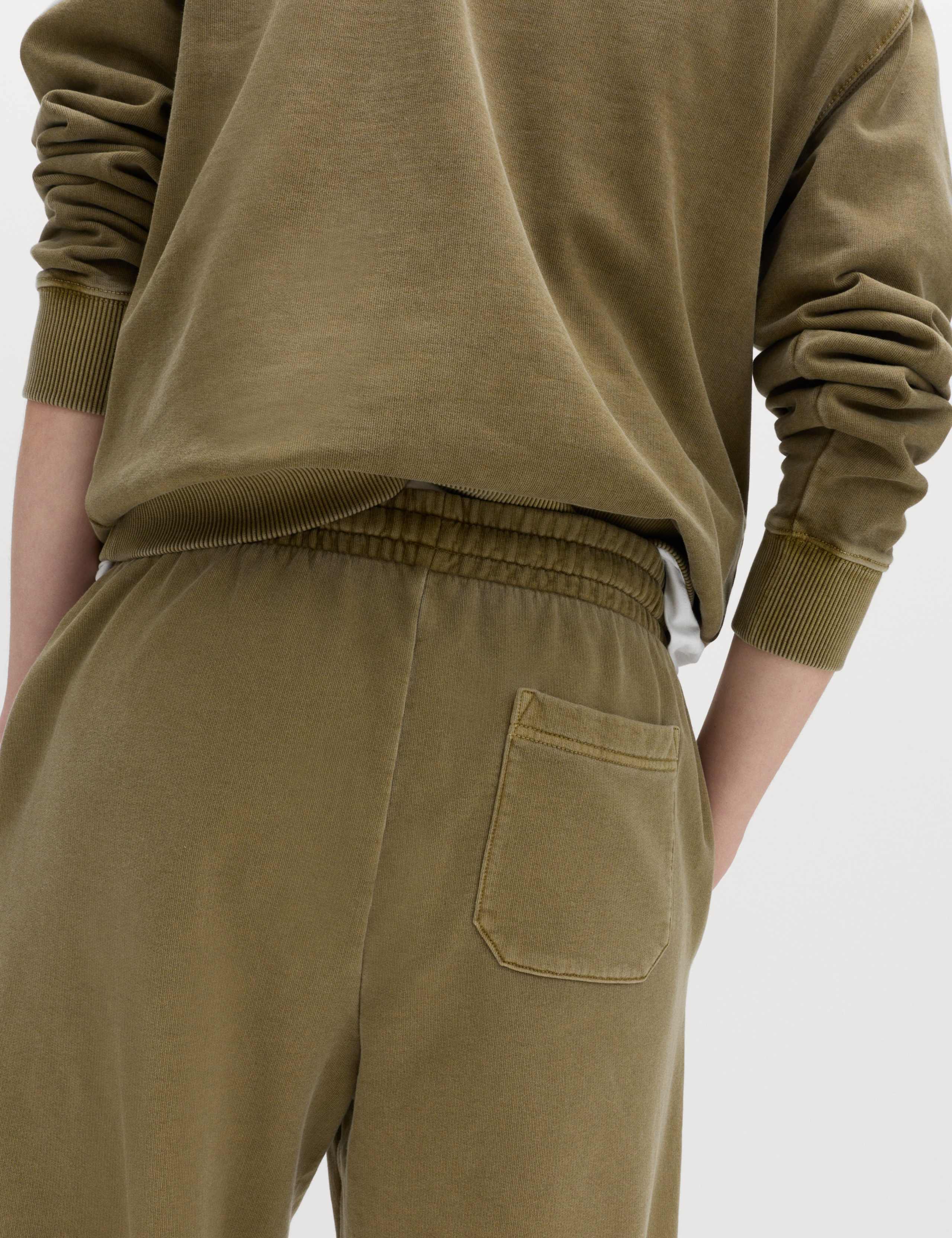 Garment Dyed Pure Cotton Joggers 4 of 6