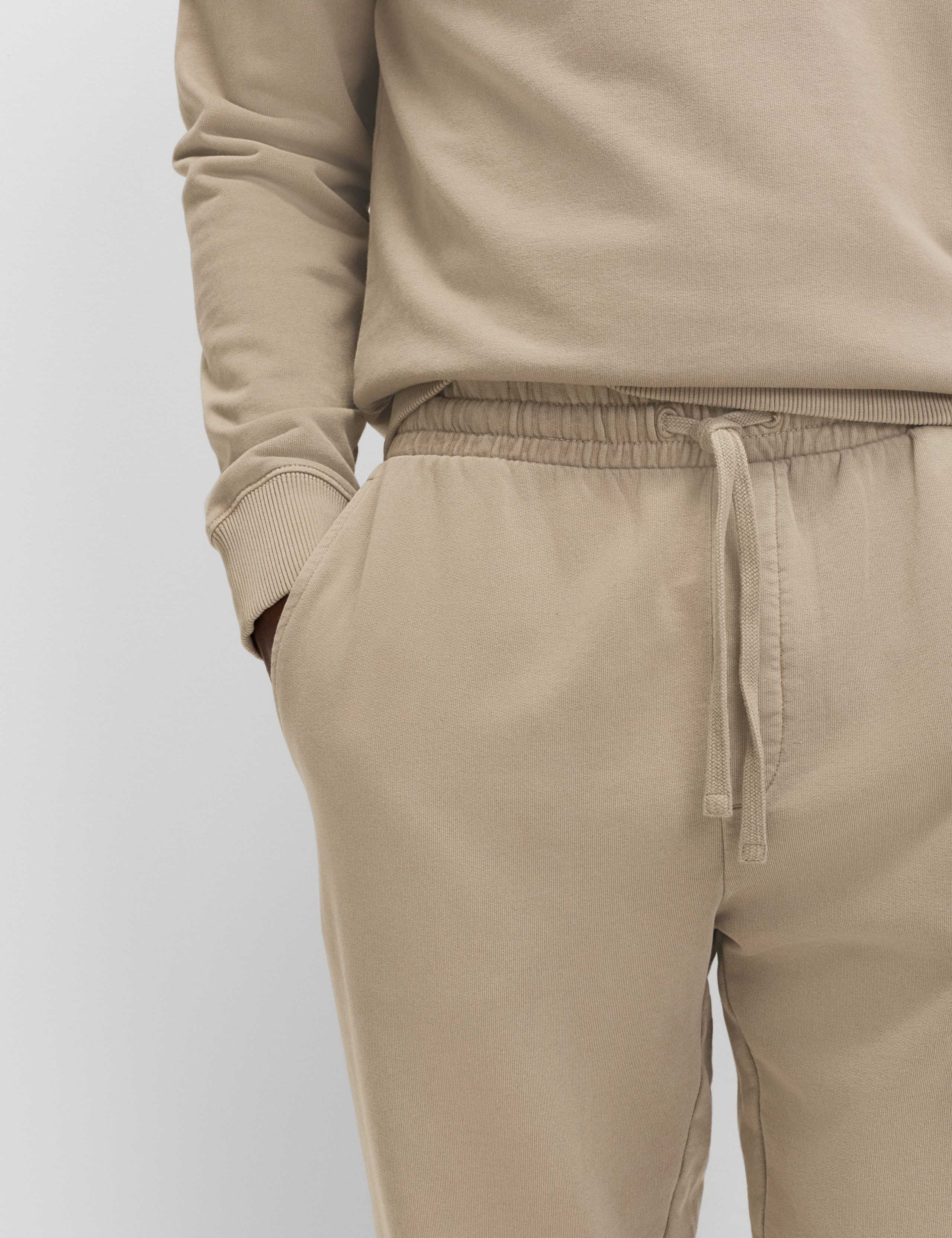 Garment Dyed Pure Cotton Joggers 4 of 6