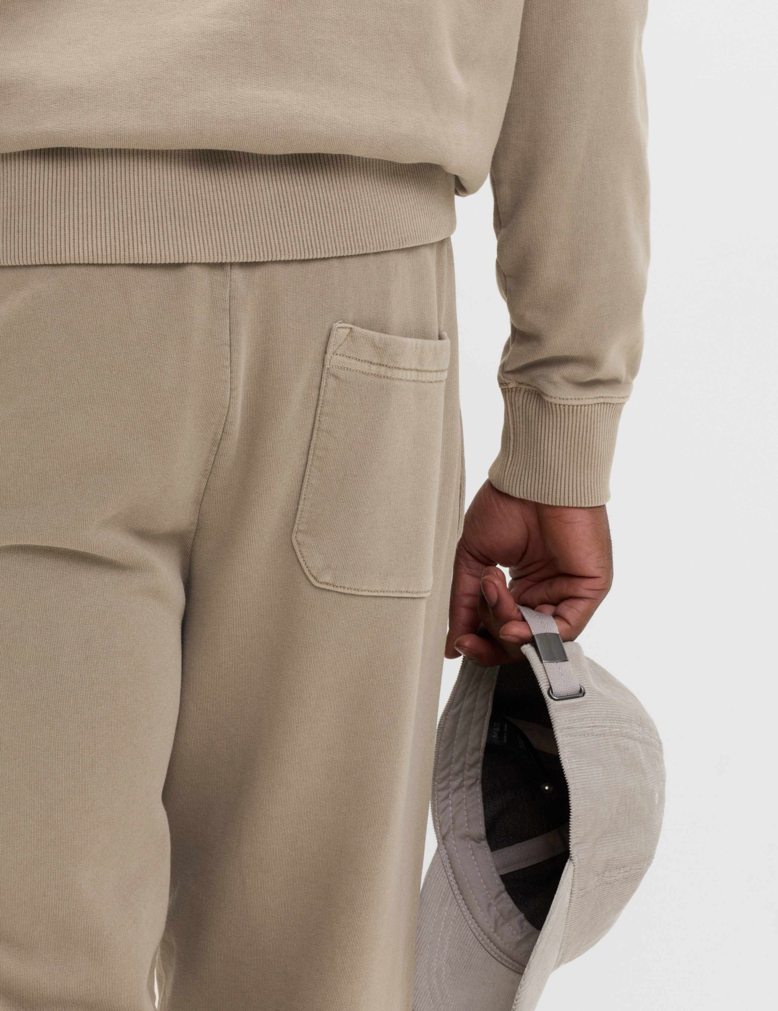 Garment Dyed Pure Cotton Joggers 6 of 6