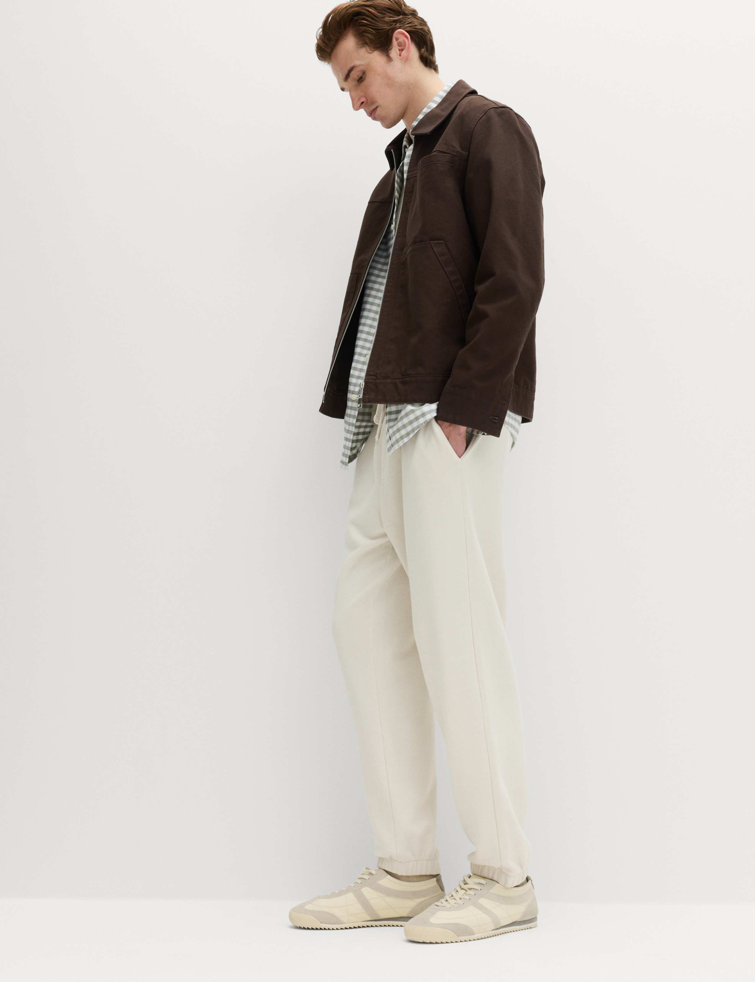 Garment Dyed Pure Cotton Joggers 6 of 7