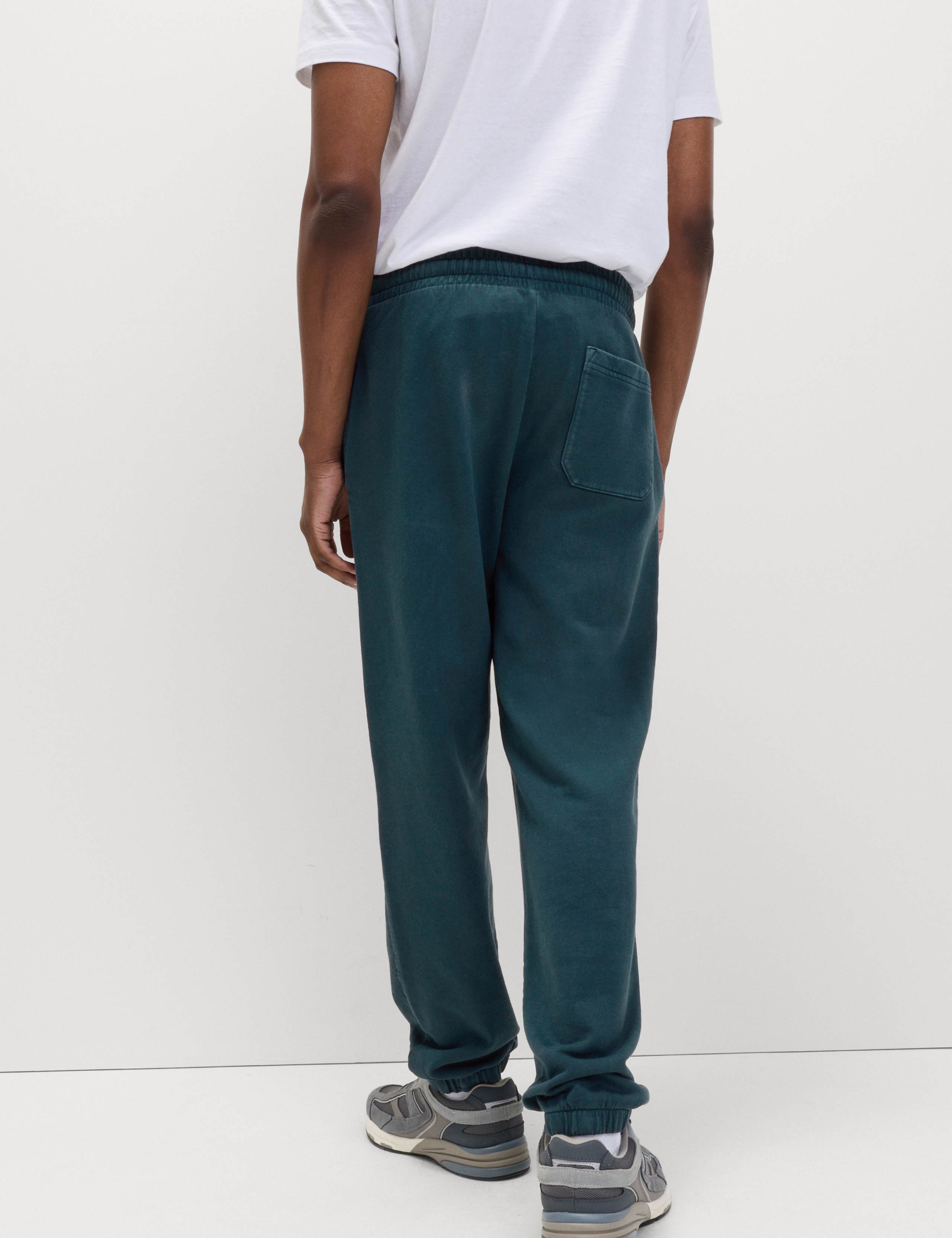 Garment Dyed Pure Cotton Joggers 5 of 5