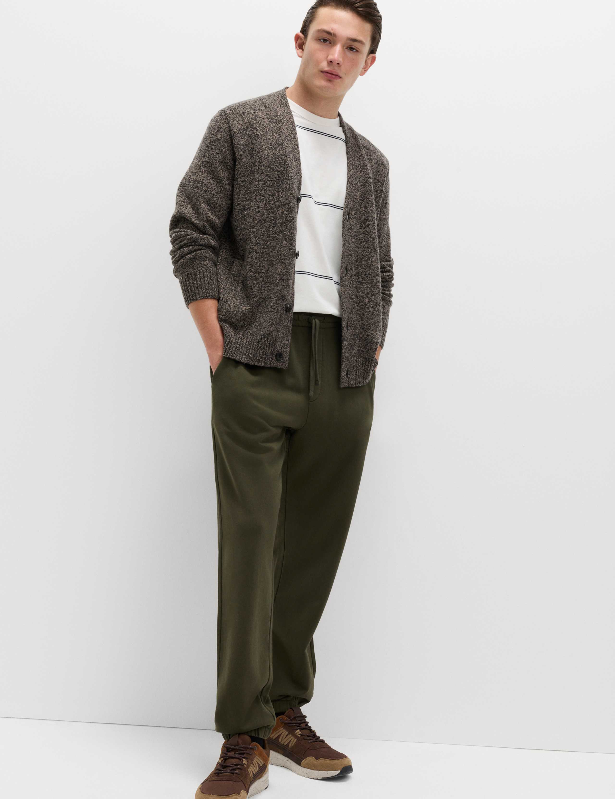 Garment Dyed Pure Cotton Joggers 5 of 5