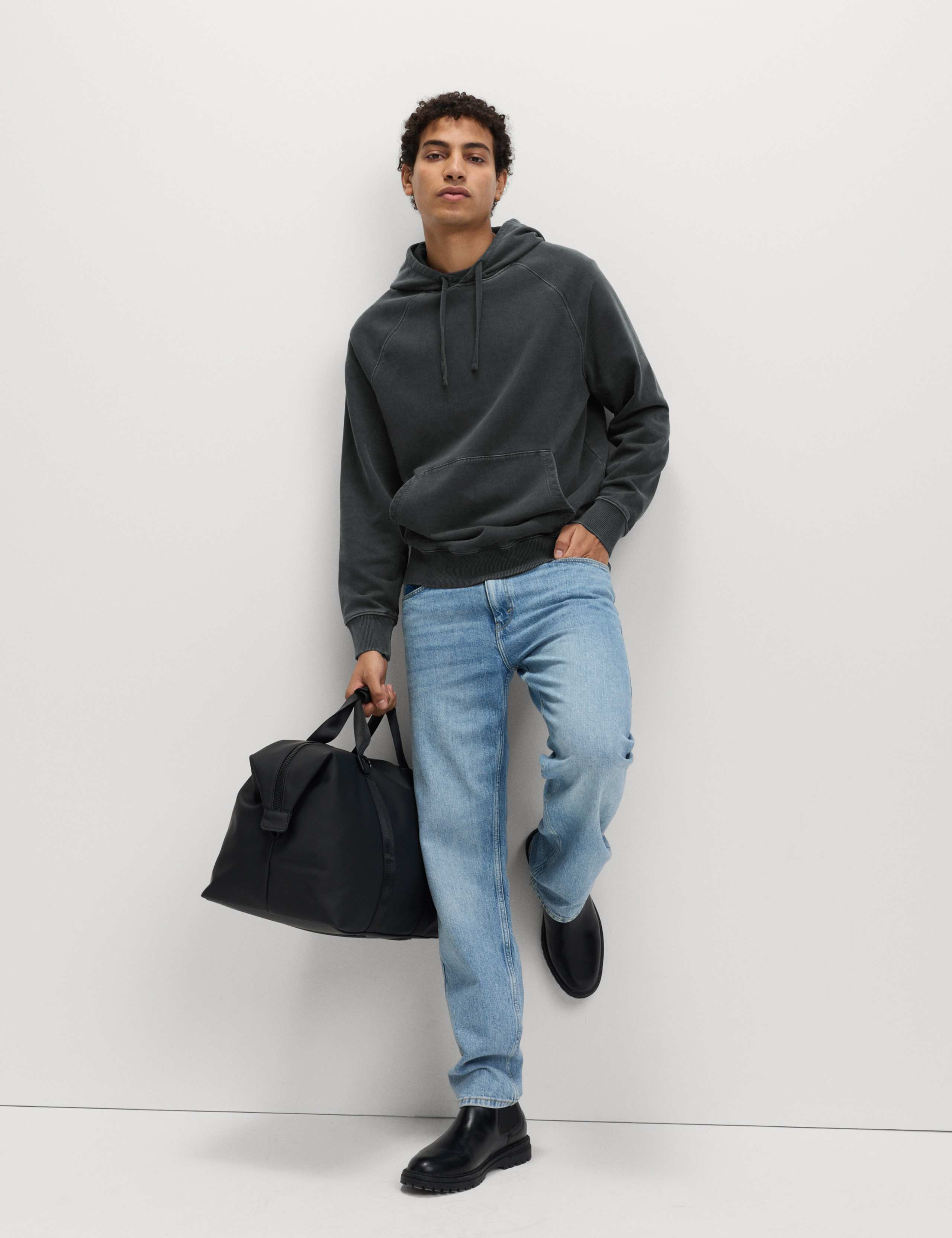 Pure Cotton Garment Dyed Hoodie 3 of 6