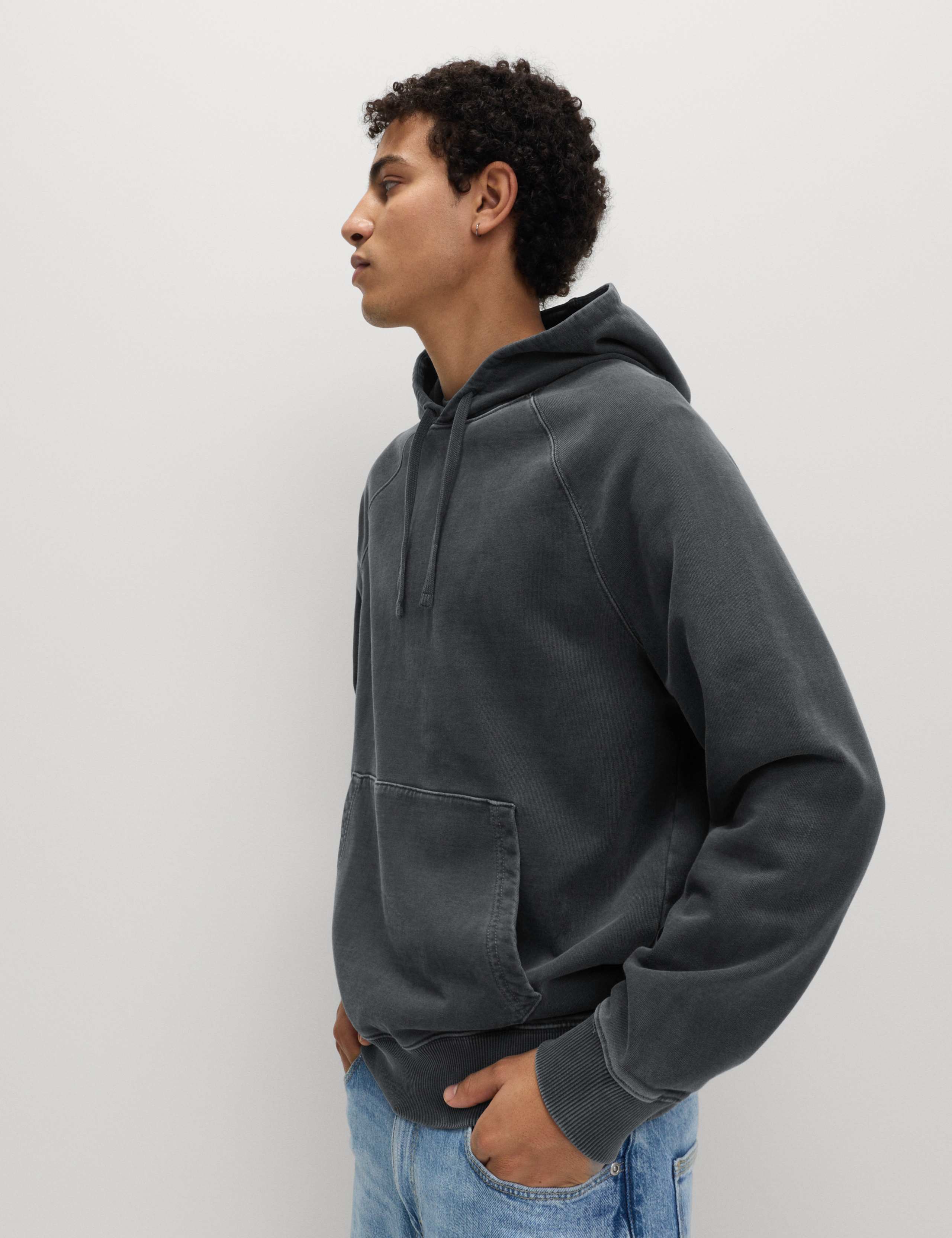 Pure Cotton Garment Dyed Hoodie 4 of 6