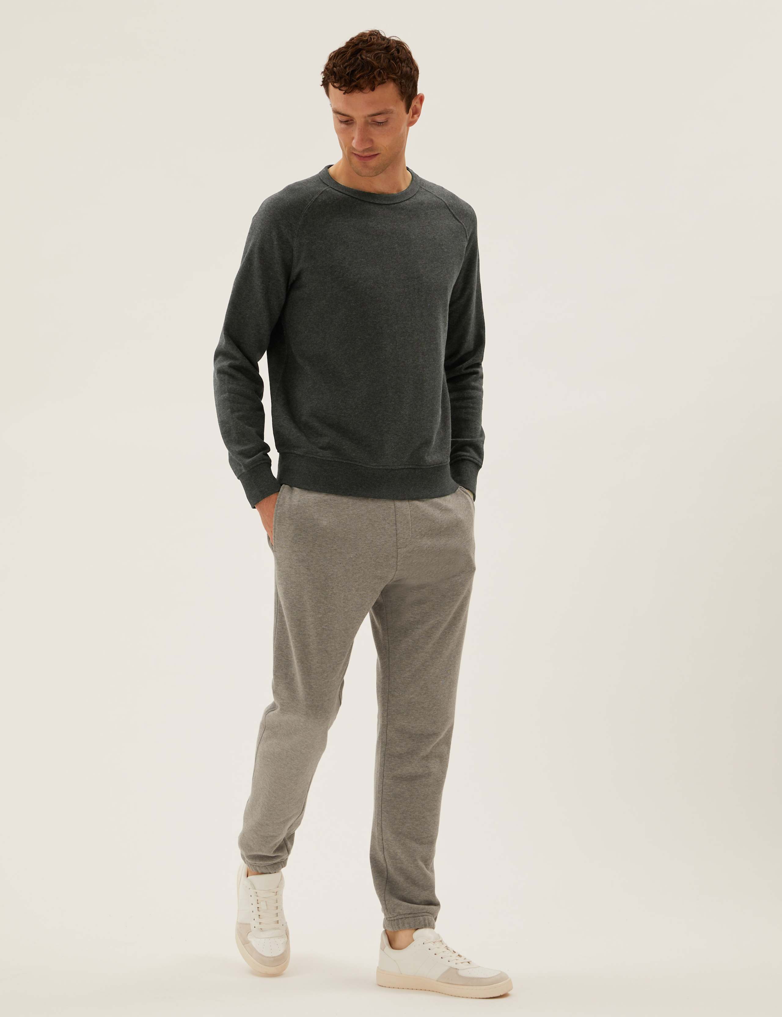 Pure Cotton Raglan Crew Neck Sweatshirt 3 of 5