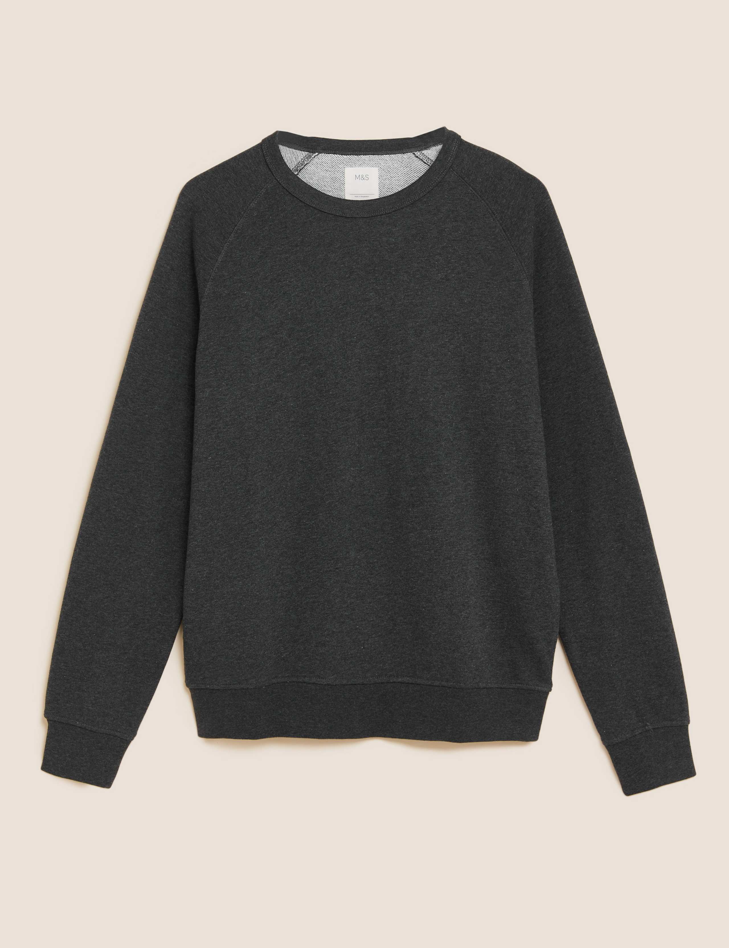 Pure Cotton Raglan Crew Neck Sweatshirt 2 of 5