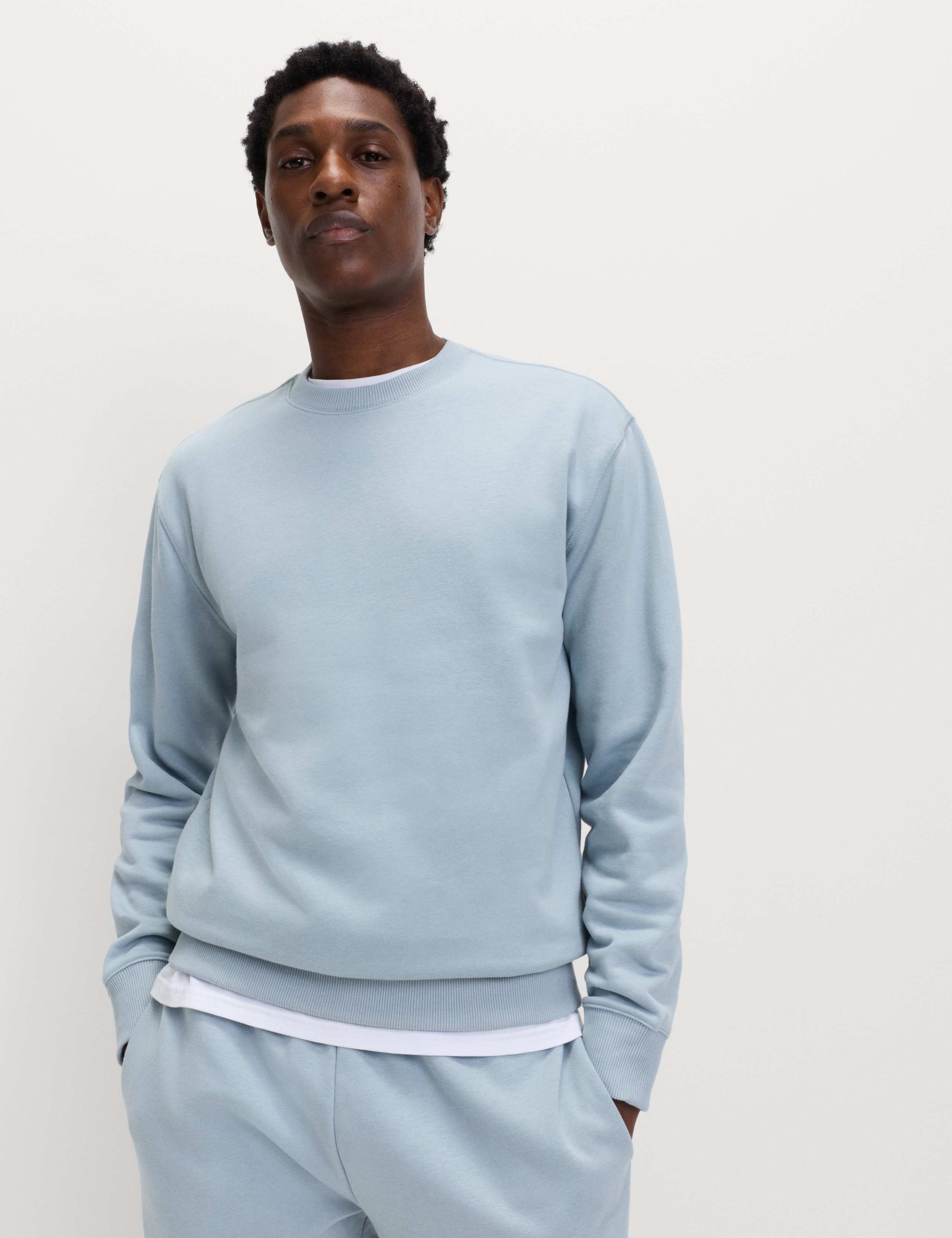 Cotton Rich Relaxed Fit Crew Neck Sweatshirt 1 of 6