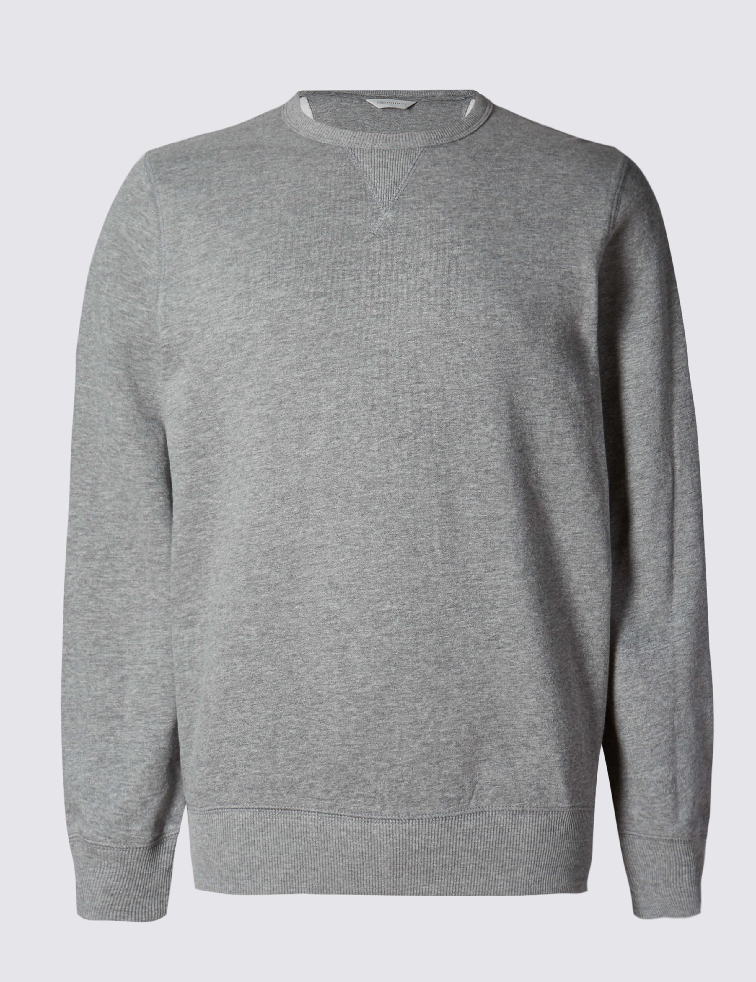 Big & Tall Pure Cotton Crew Neck Sweatshirt 2 of 3