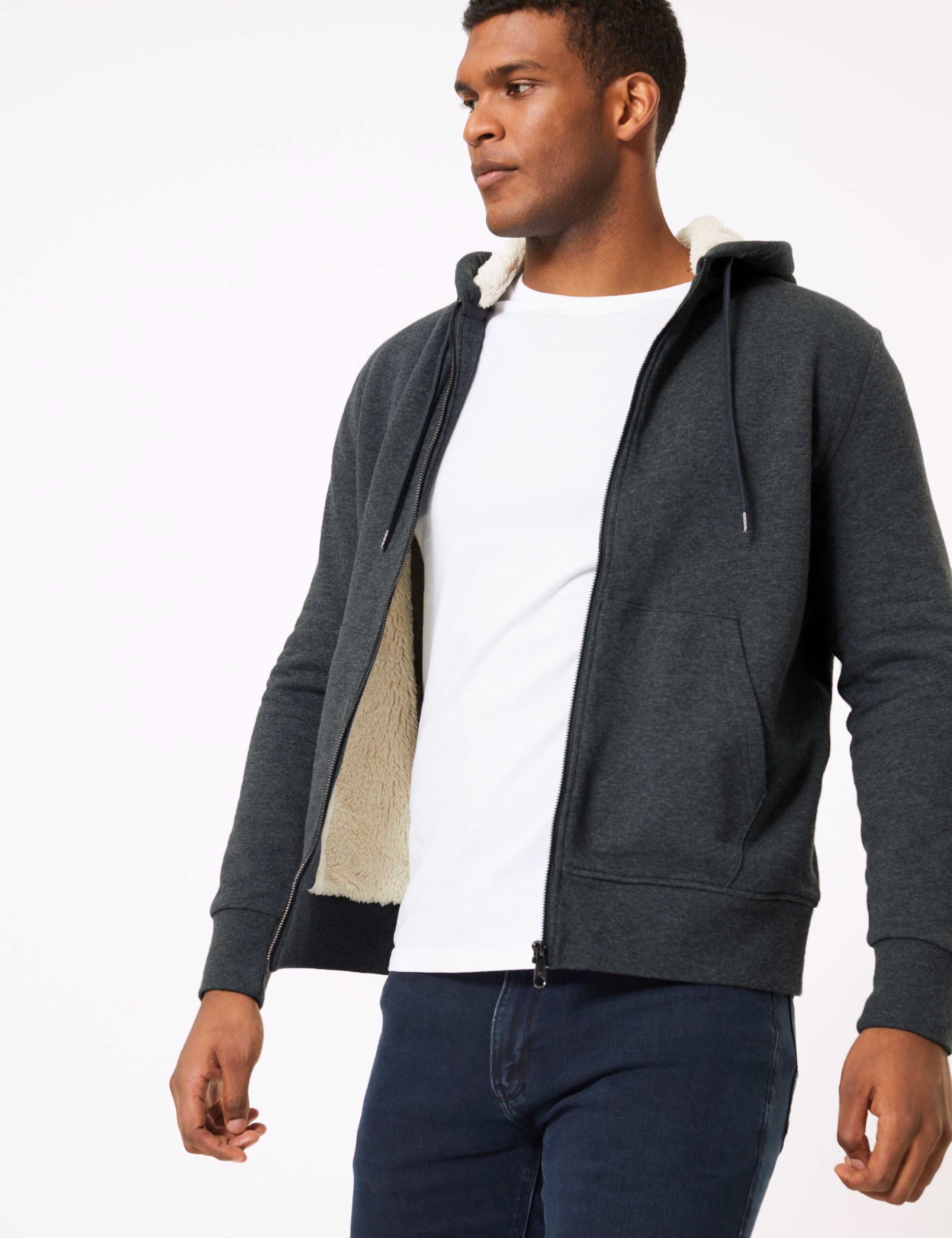 Pure Cotton Fleece Lined Hoodie 1 of 5