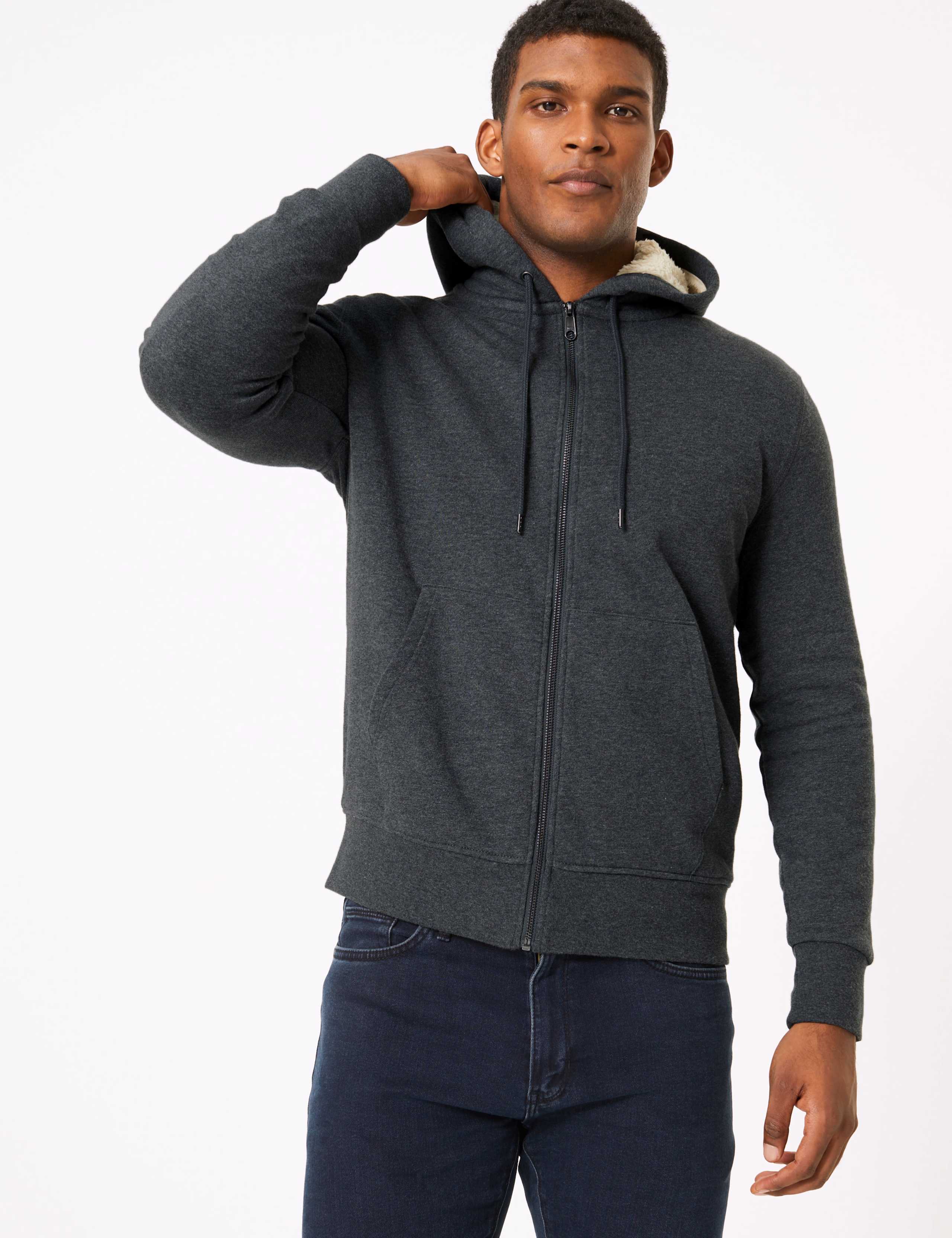 Pure Cotton Fleece Lined Hoodie 3 of 5