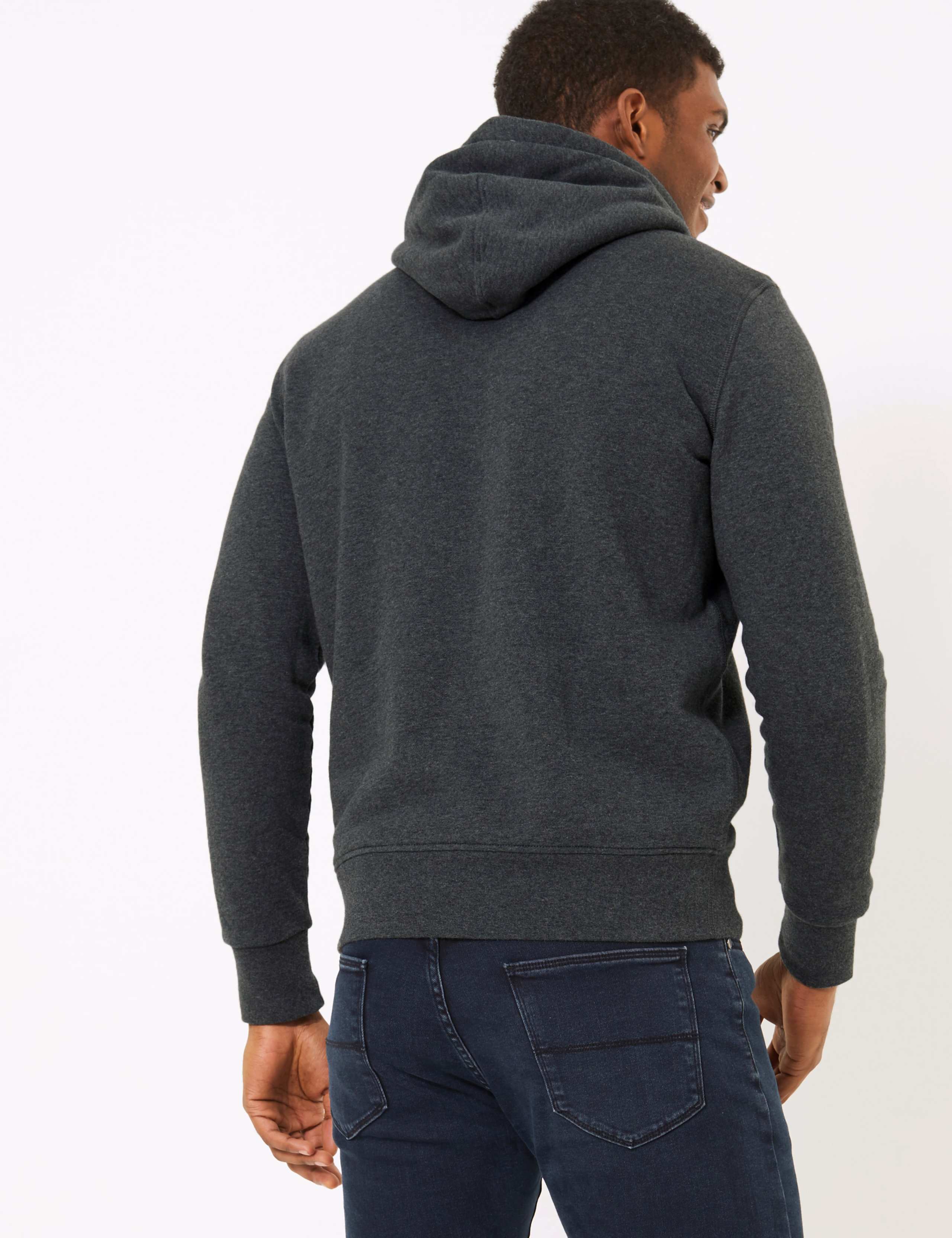 Pure Cotton Fleece Lined Hoodie 4 of 5